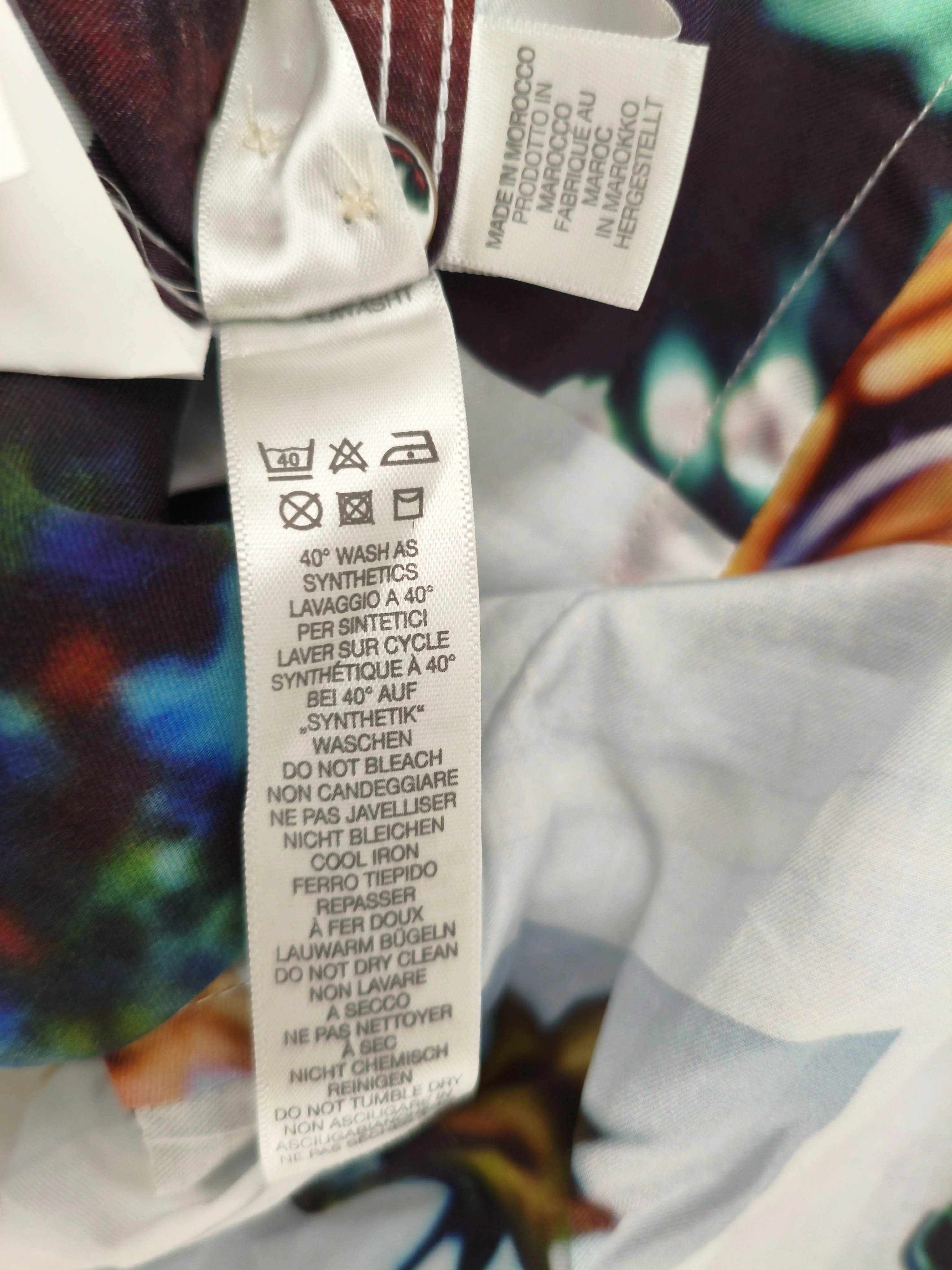 Paul Smith Men's Shirt M Multi Graphic 100% Cotton Basic New with tags - Image 6