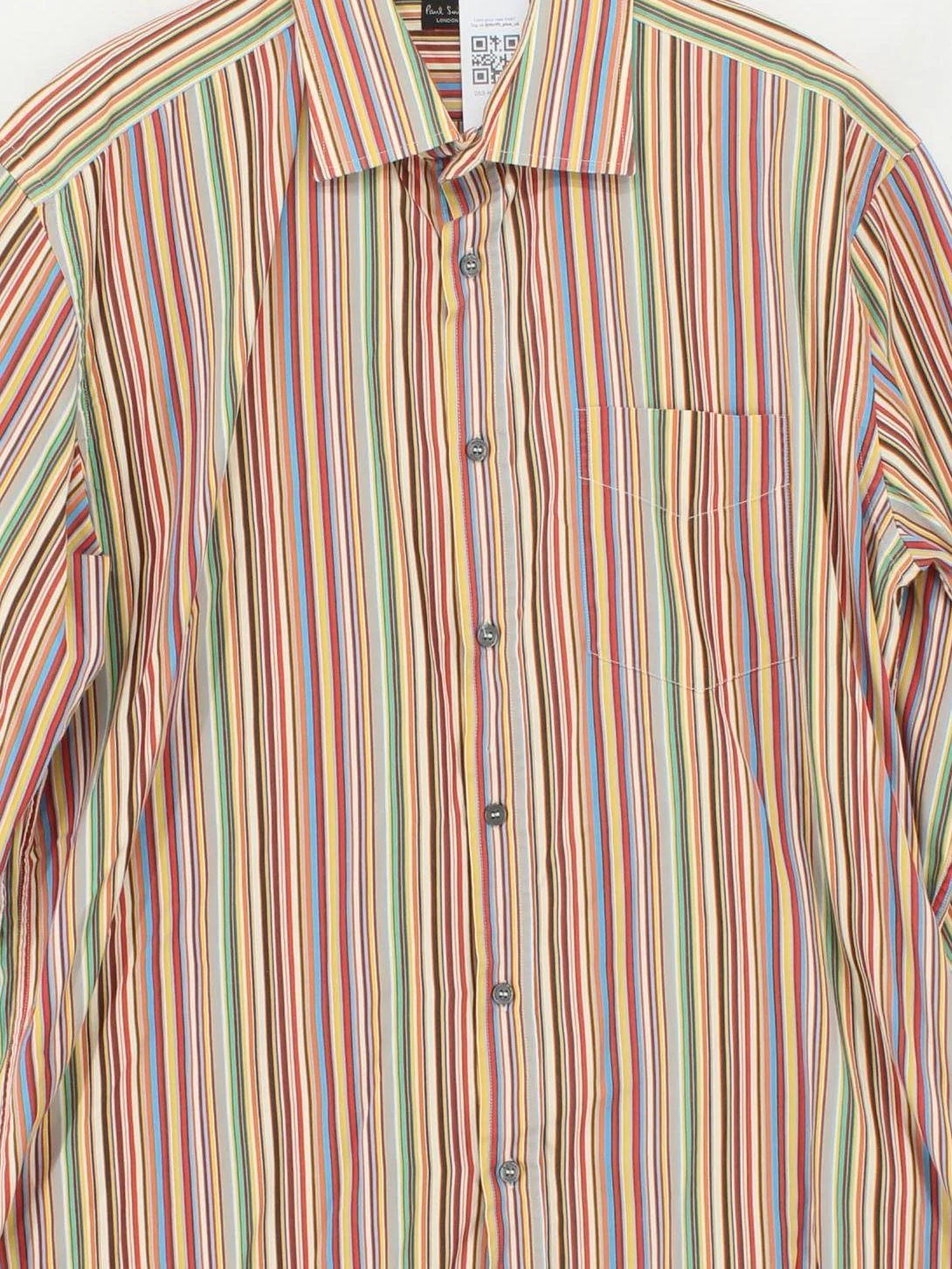 Paul Smith Men's Shirt M Multi Striped 100% Cotton Basic - Image 3