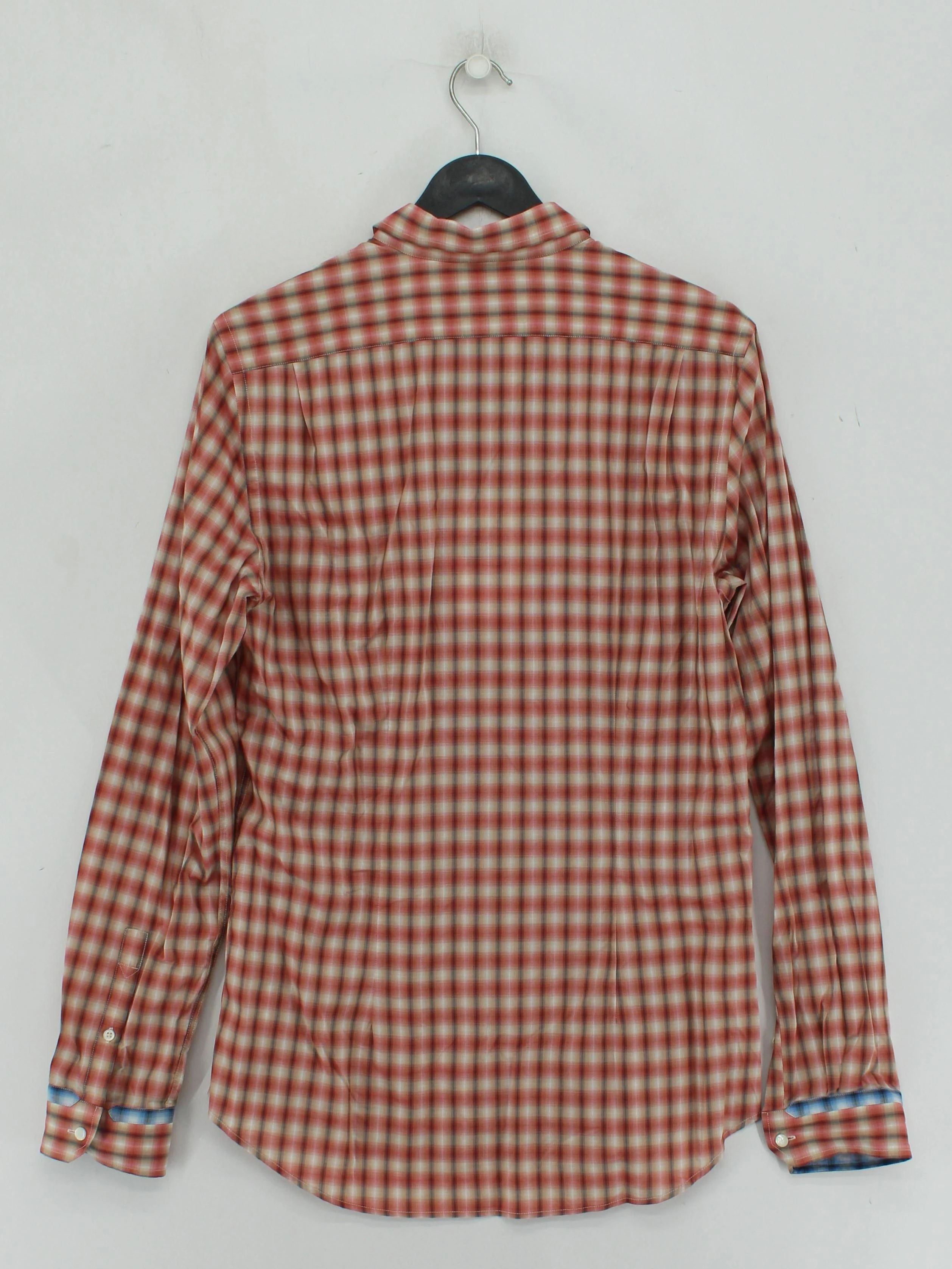 Paul Smith Men's Shirt M Pink Checkered 100% Cotton Basic New with tags - Image 2