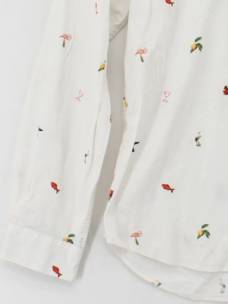 Paul Smith Men's Shirt M White Graphic Cotton with Elastane Basic - Image 4