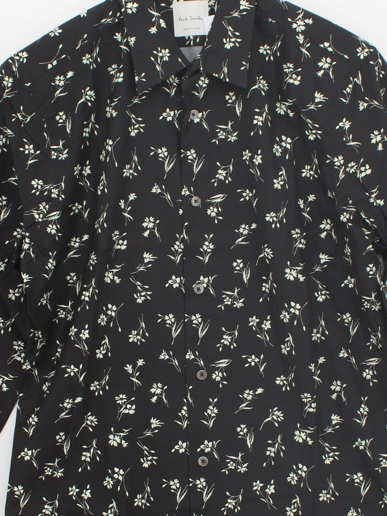 Paul Smith Men's Shirt S Black Cotton with Lyocell Modal Basic New with tags - Image 3