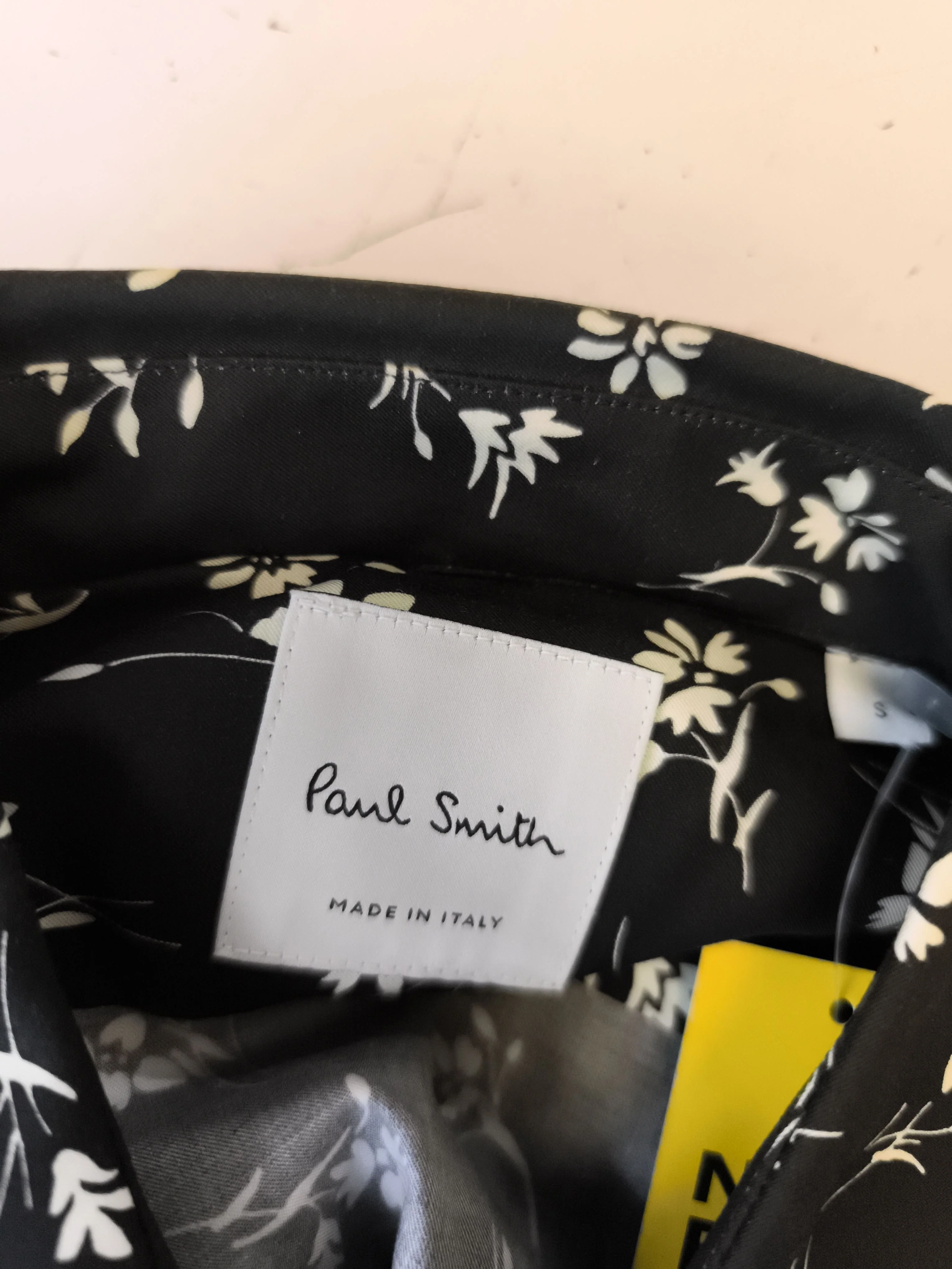 Paul Smith Men's Shirt S Black Cotton with Lyocell Modal Basic New with tags - Image 5
