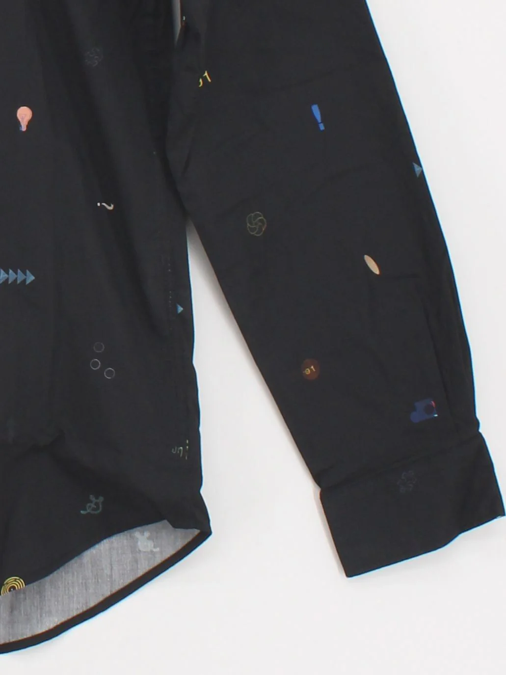 Paul Smith Men's Shirt S Black Graphic 100% Cotton Basic New with tags - Image 4