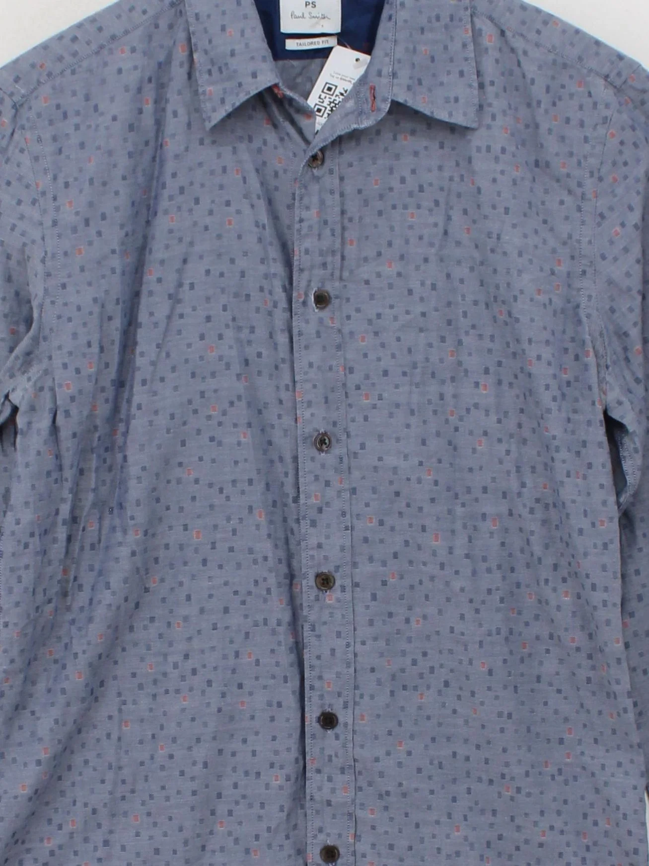 Paul Smith Men's Shirt S Blue 100% Cotton Basic - Image 3