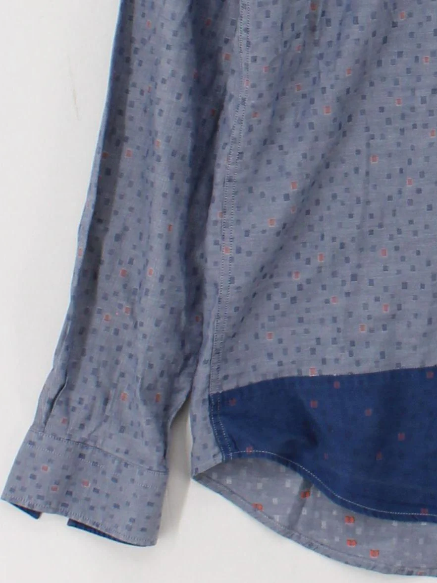 Paul Smith Men's Shirt S Blue 100% Cotton Basic - Image 4