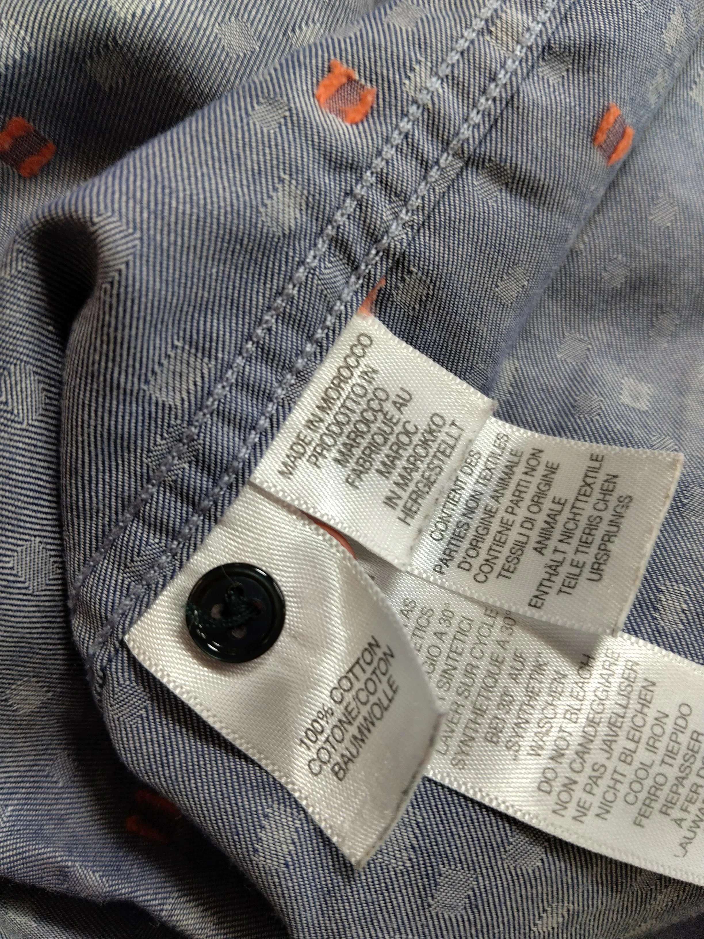 Paul Smith Men's Shirt S Blue 100% Cotton Basic - Image 6