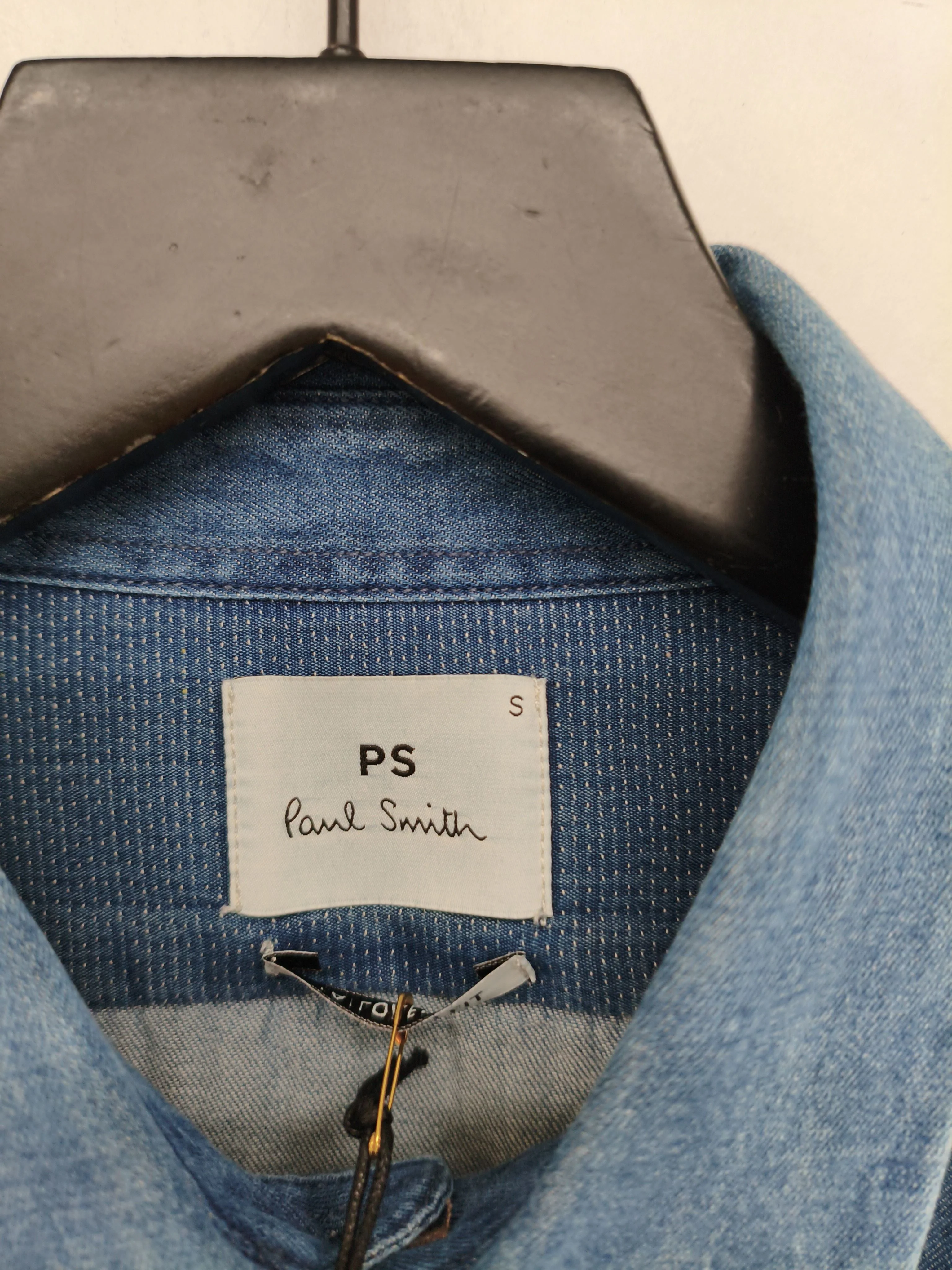 Paul Smith Men's Shirt S Blue 100% Cotton Basic New with tags - Image 5