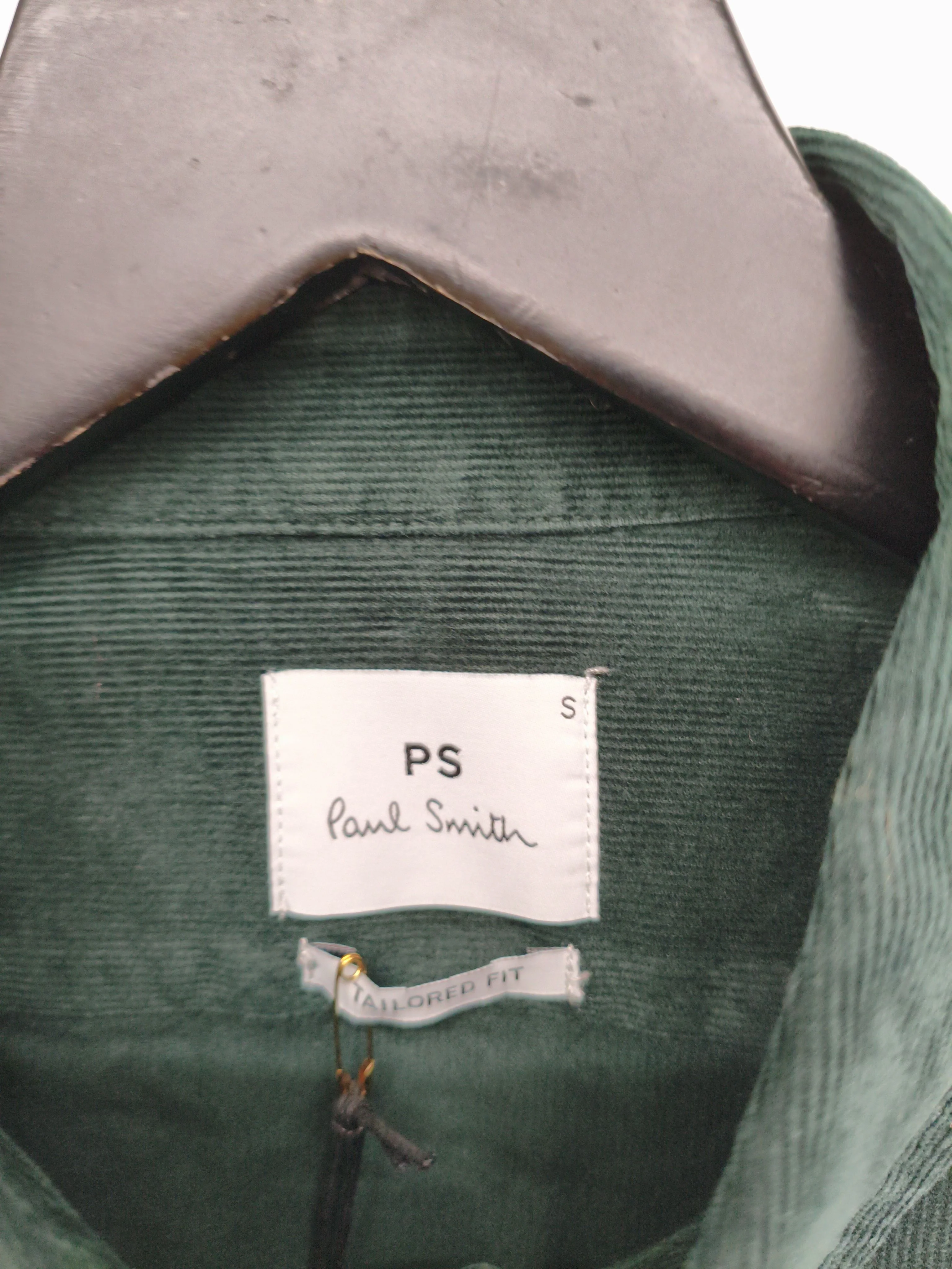 Paul Smith Men's Shirt S Green 100% Cotton Basic New with tags - Image 5