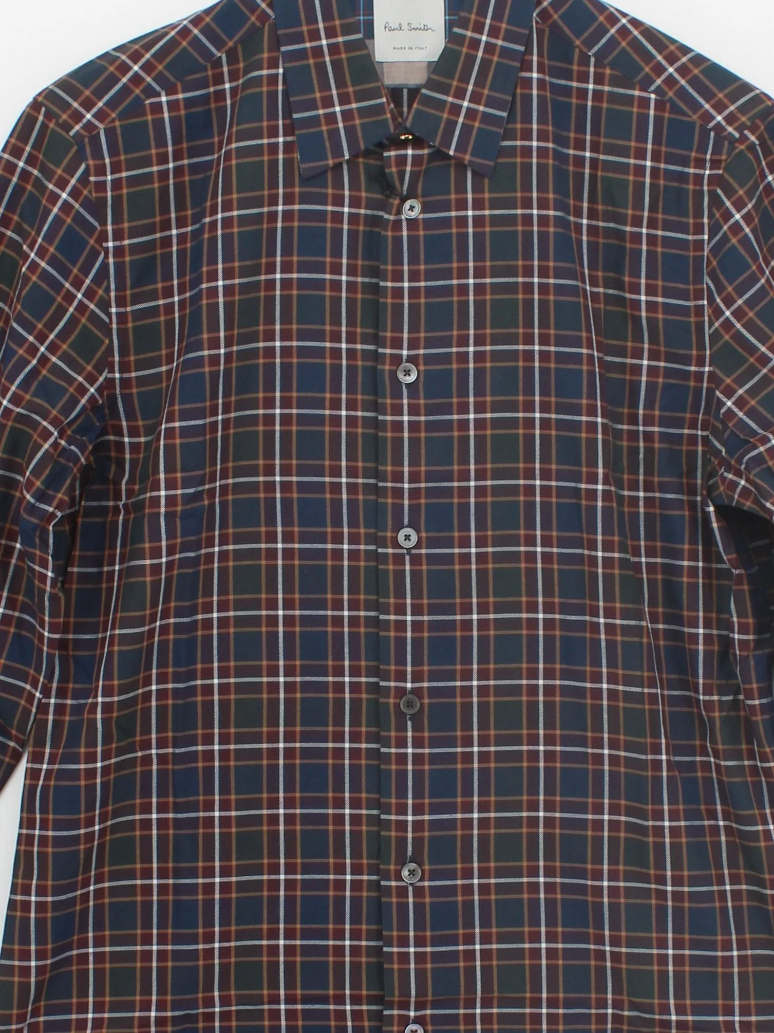 Paul Smith Men's Shirt S Multi Checkered 100% Cotton Basic New with tags - Image 3