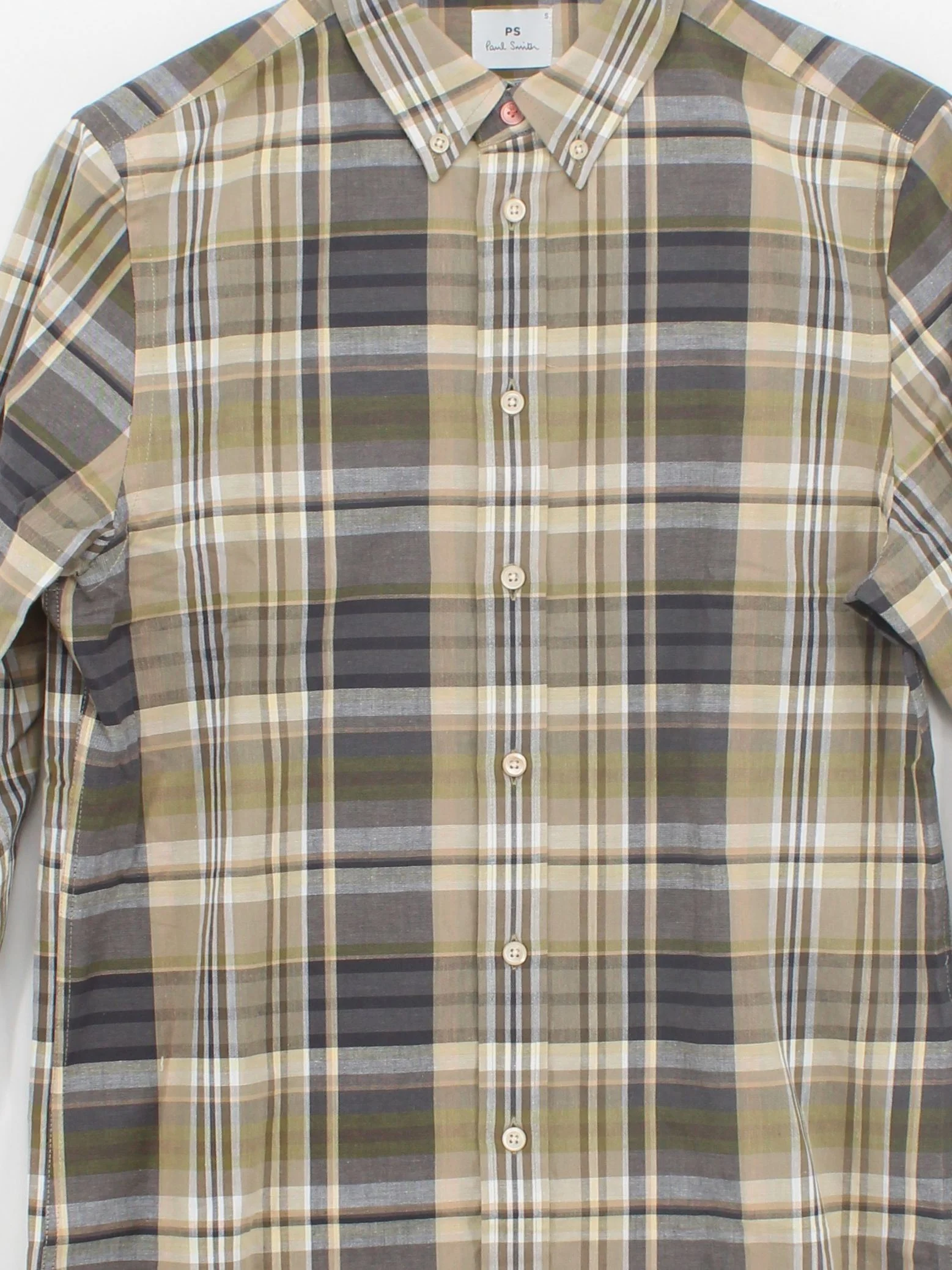 Paul Smith Men's Shirt S Multi Checkered 100% Cotton Basic New with tags - Image 3
