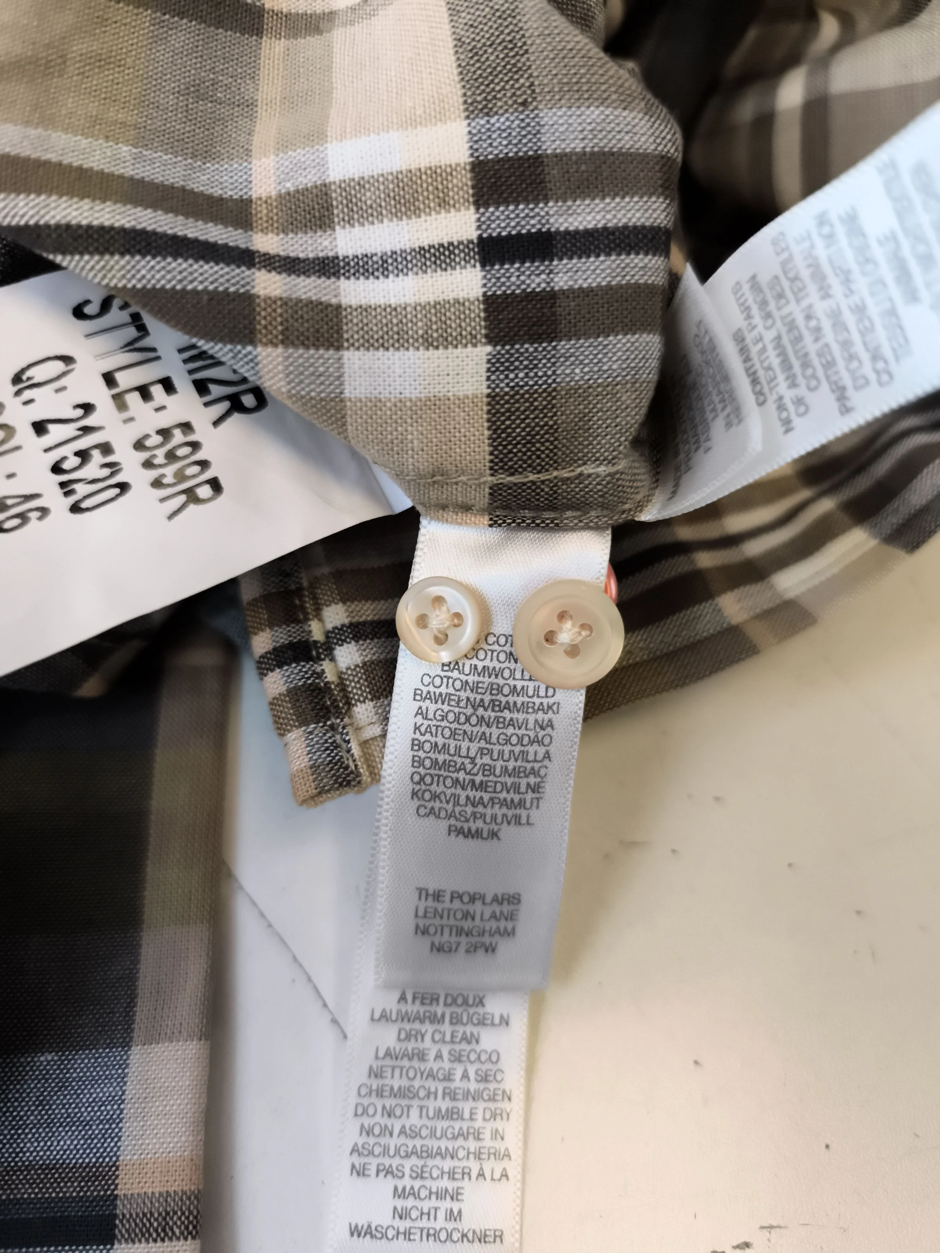 Paul Smith Men's Shirt S Multi Checkered 100% Cotton Basic New with tags - Image 6