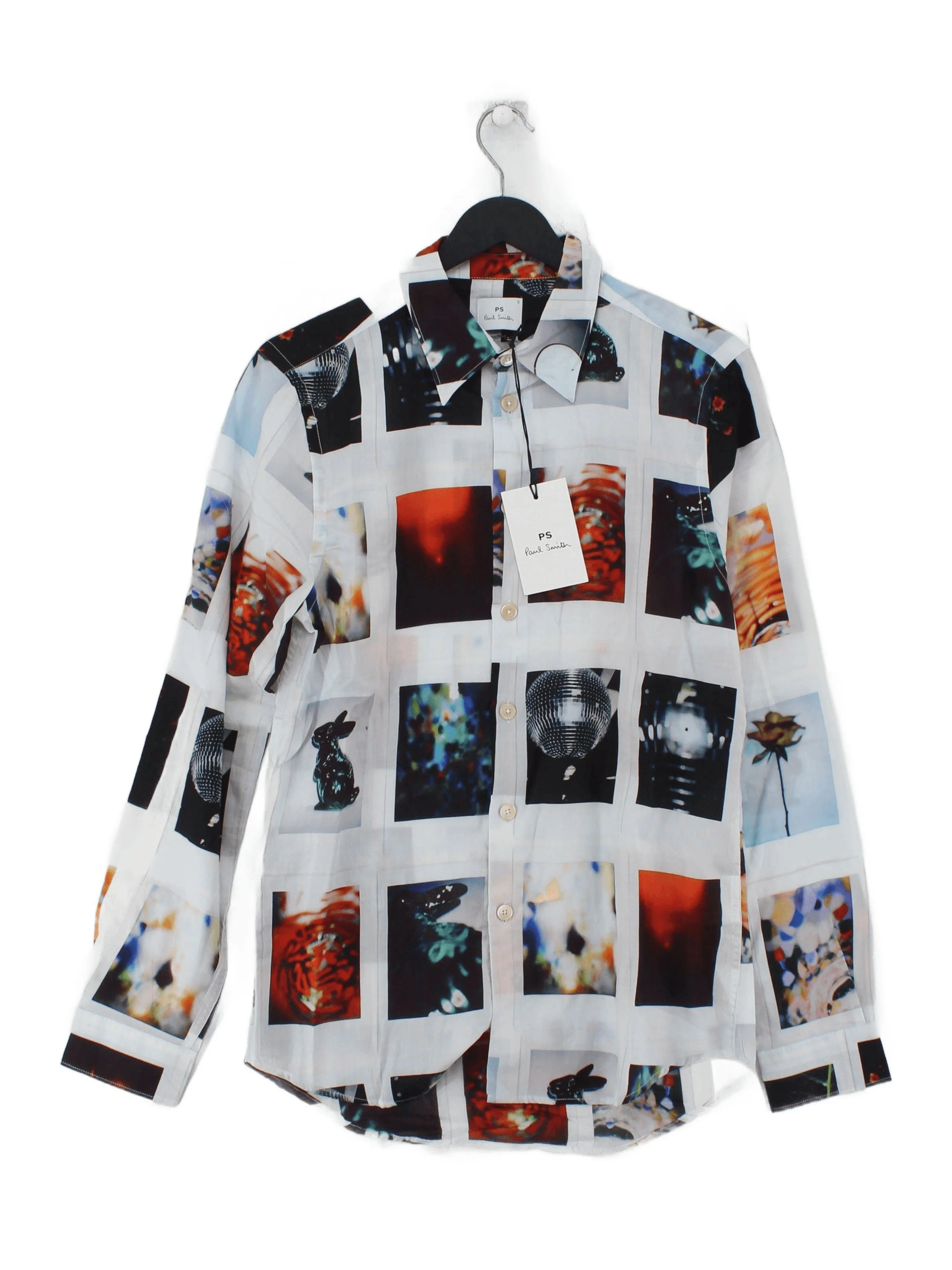 Paul Smith Men's Shirt S Multi Graphic 100% Cotton Basic New with tags