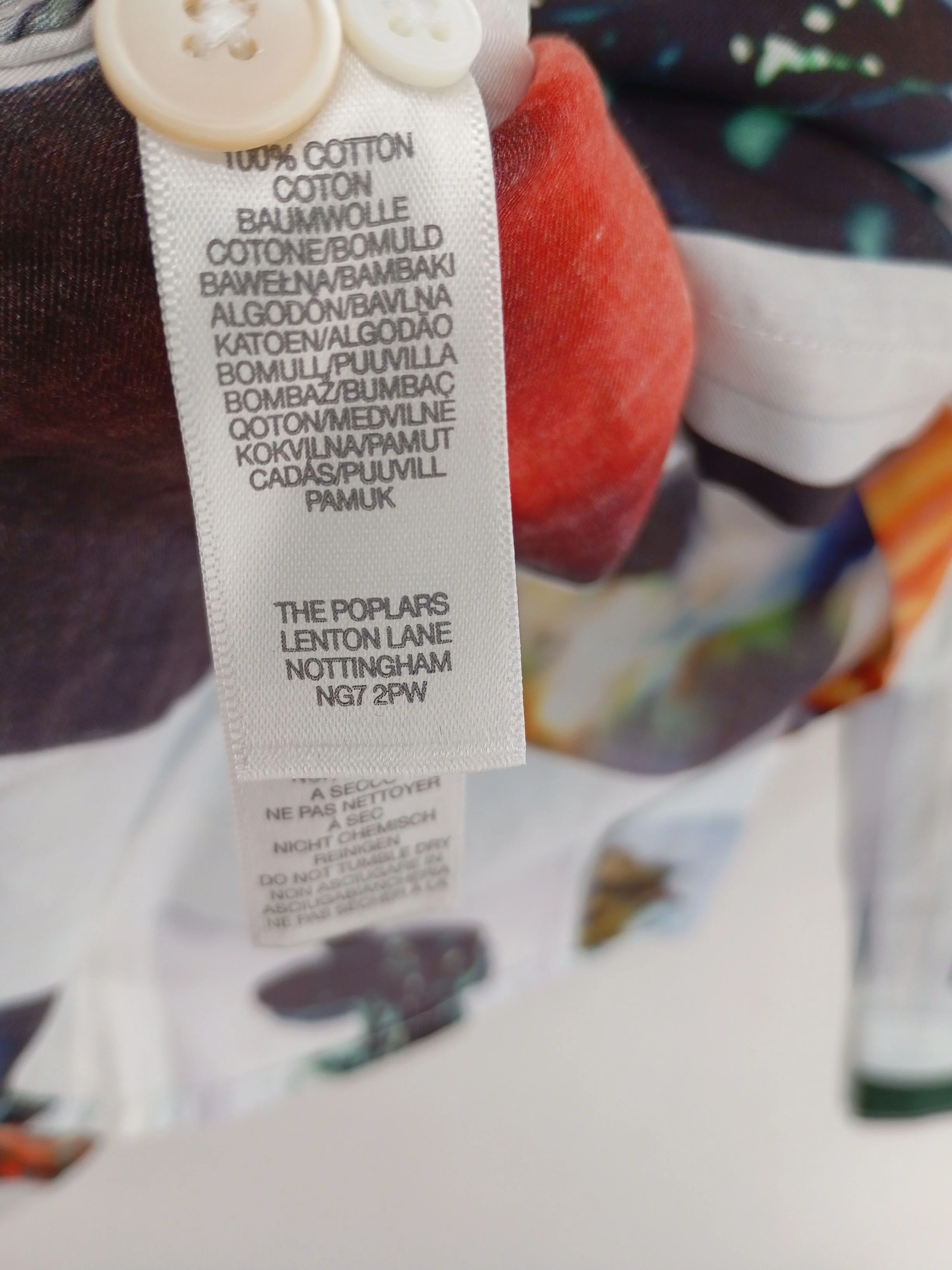 Paul Smith Men's Shirt S Multi Graphic 100% Cotton Basic New with tags - Image 6