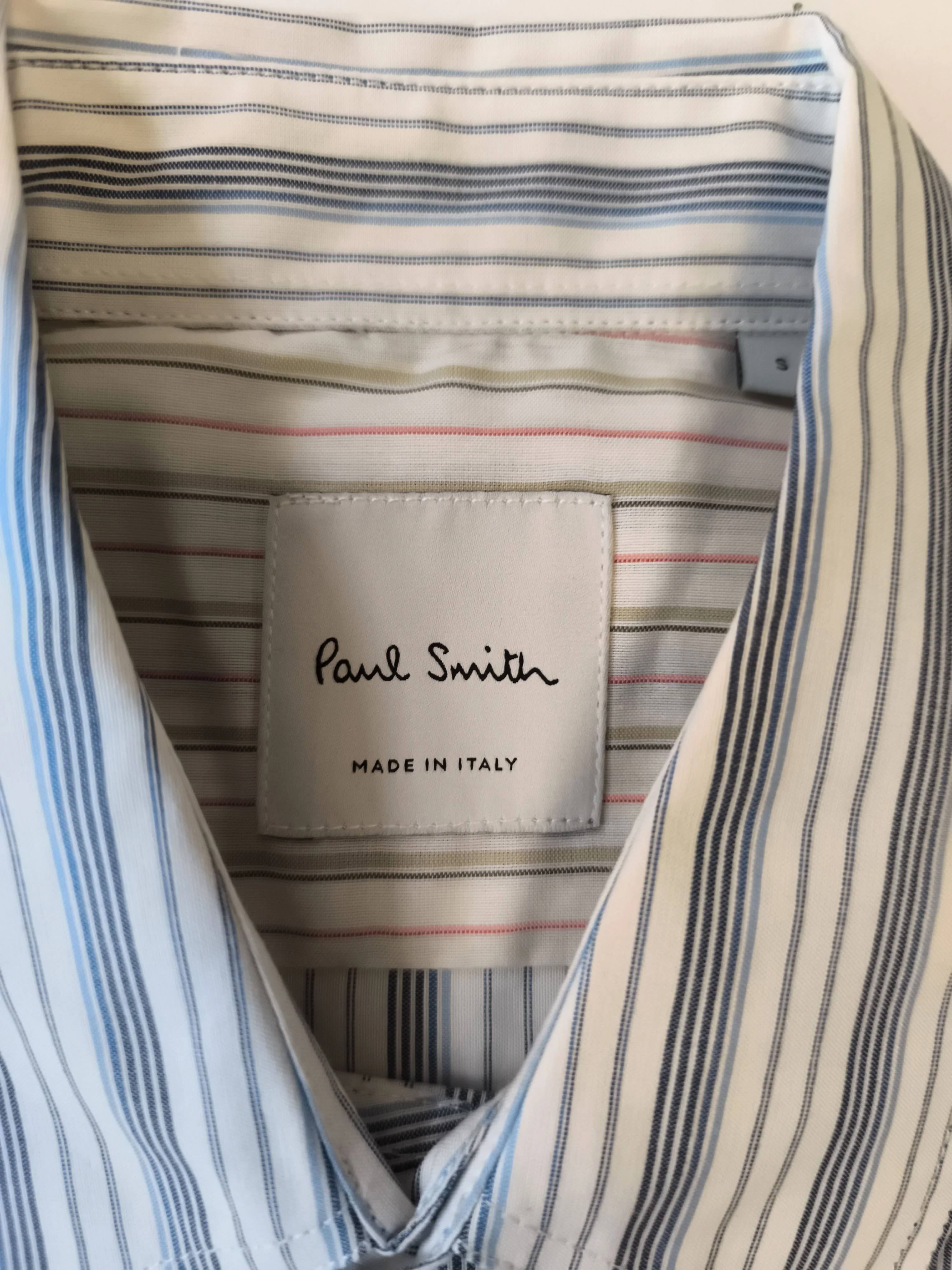 Paul Smith Men's Shirt S Multi Striped 100% Cotton Basic New with tags - Image 5