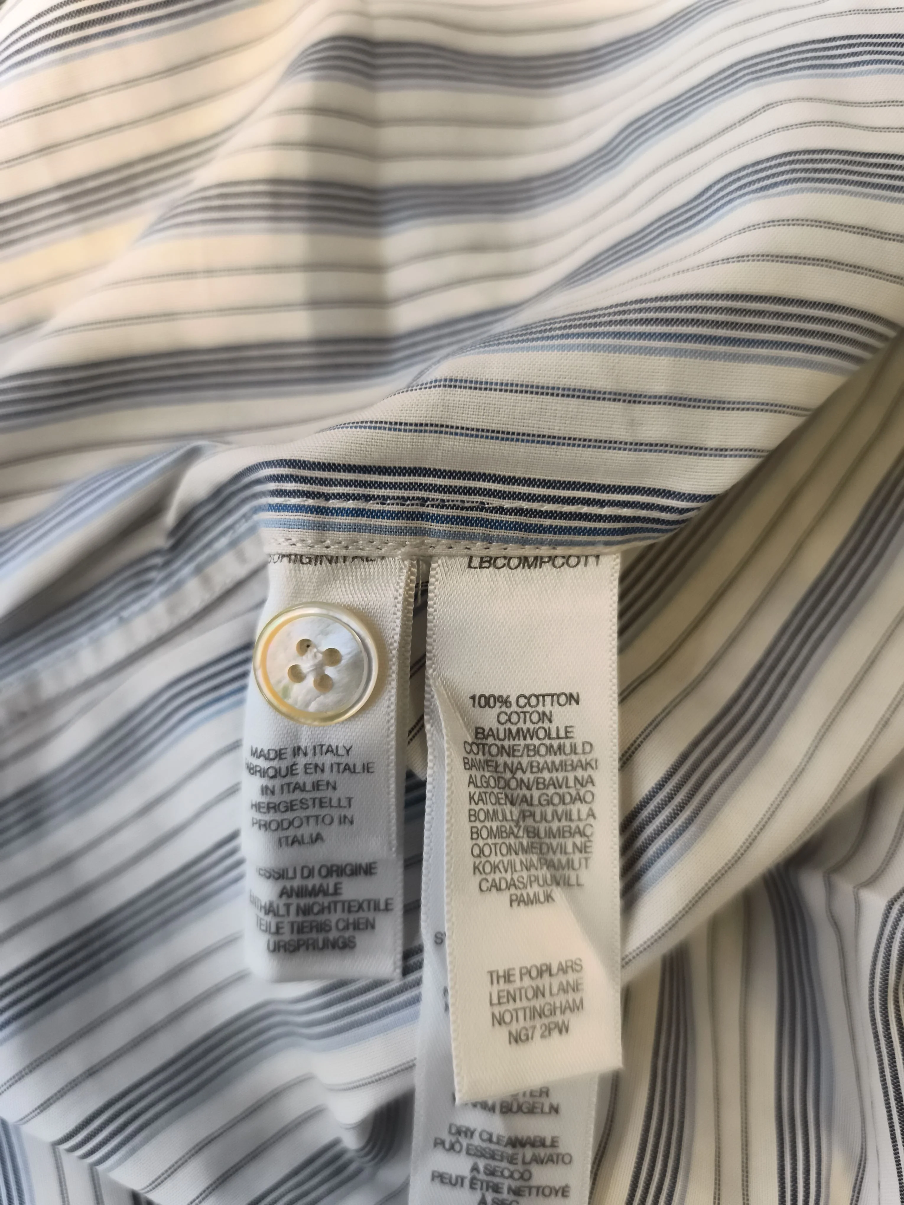 Paul Smith Men's Shirt S Multi Striped 100% Cotton Basic New with tags - Image 6