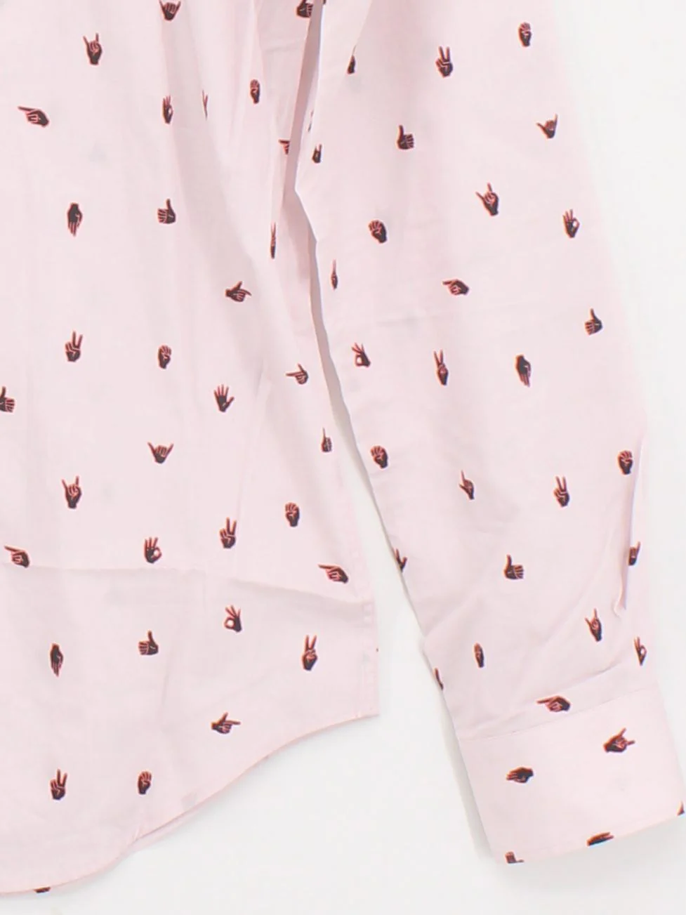 Paul Smith Men's Shirt S Pink Graphic 100% Cotton Basic New with tags - Image 4