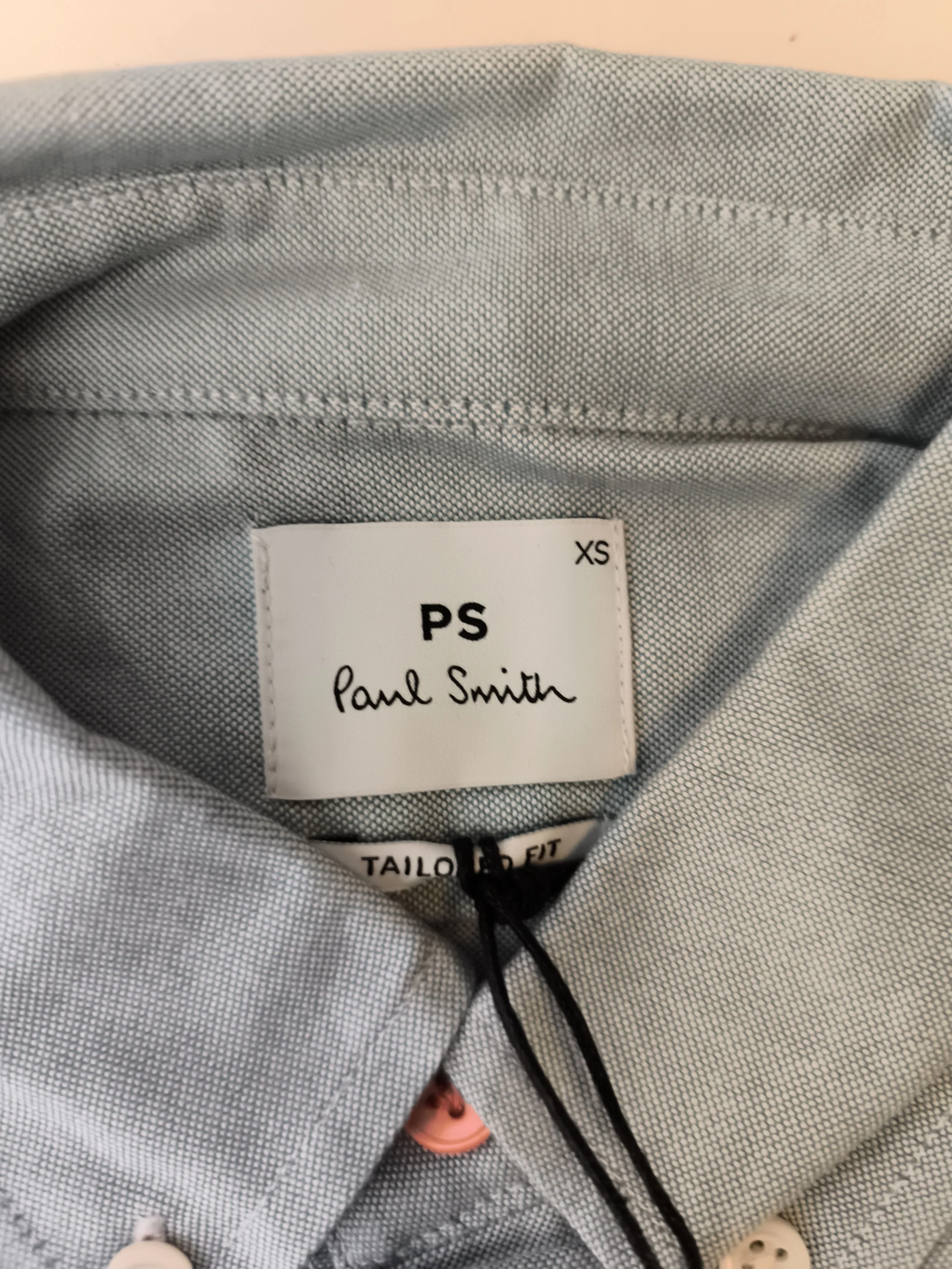 Paul Smith Men's Shirt XS Blue 100% Cotton Basic New with tags - Image 5
