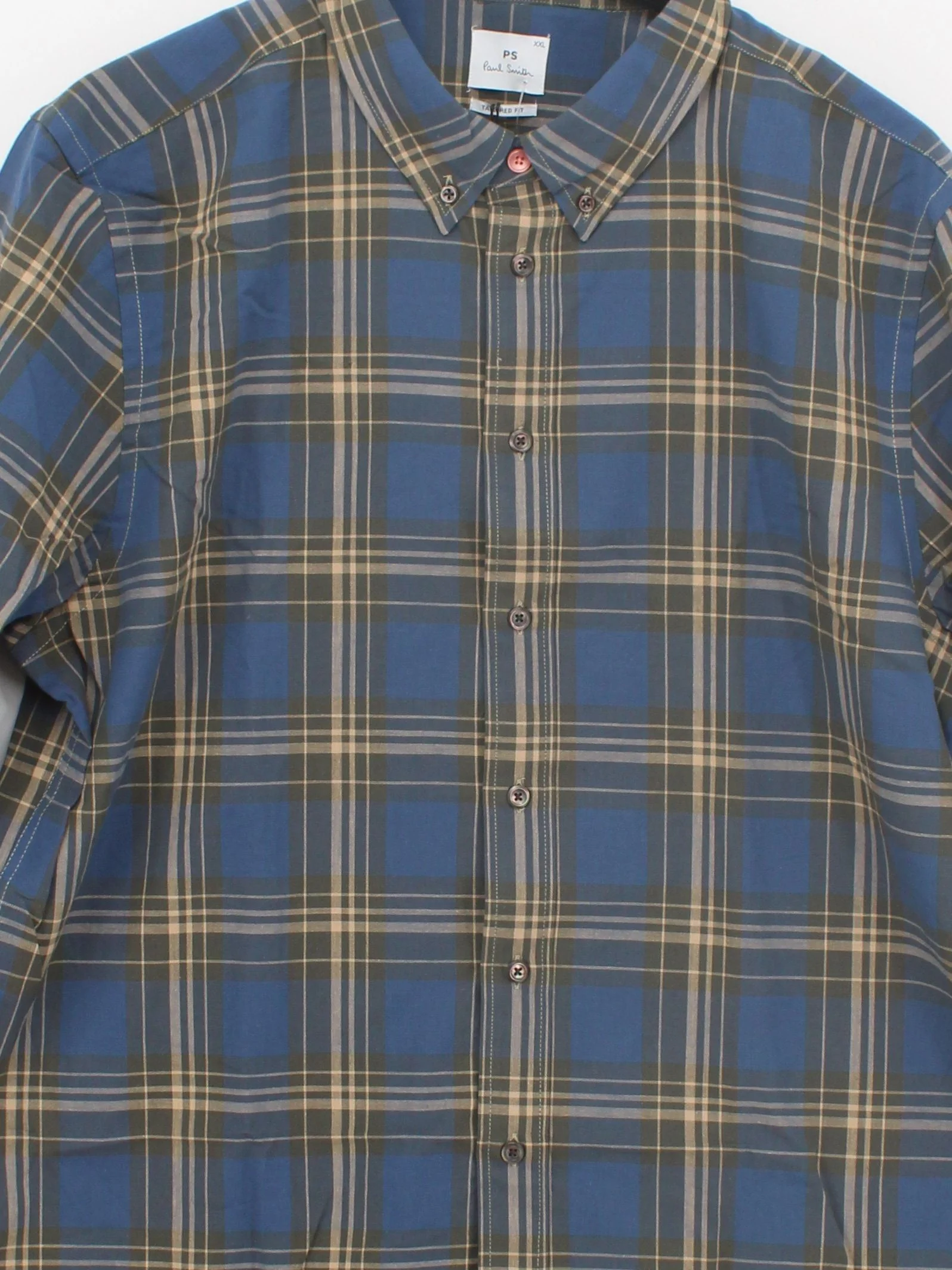 Paul Smith Men's Shirt XXL Multi Checkered 100% Cotton Basic New with tags - Image 3
