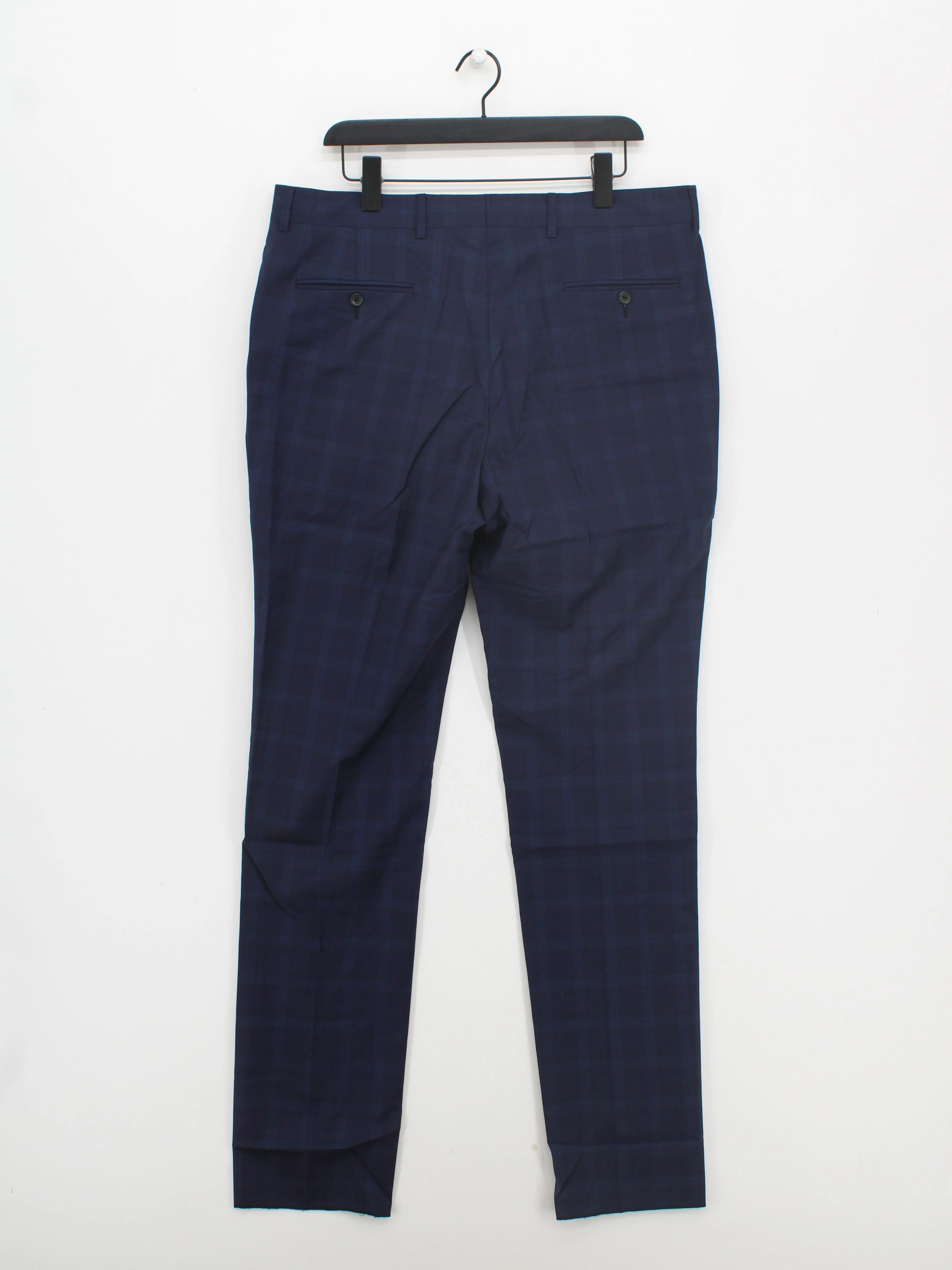 Paul Smith Men's Suit Trousers L Blue 100% Wool Dress Pants New with tags - Image 2
