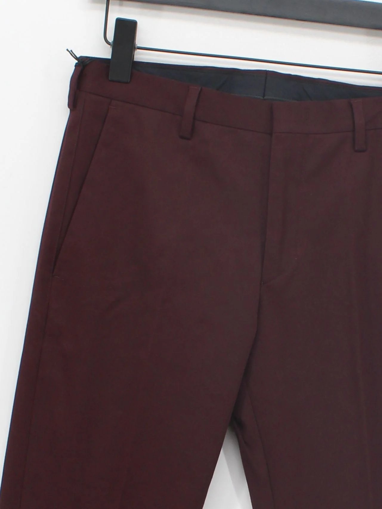 Paul Smith Men's Suit Trousers W 28 in Purple Cotton New with tags - Image 3