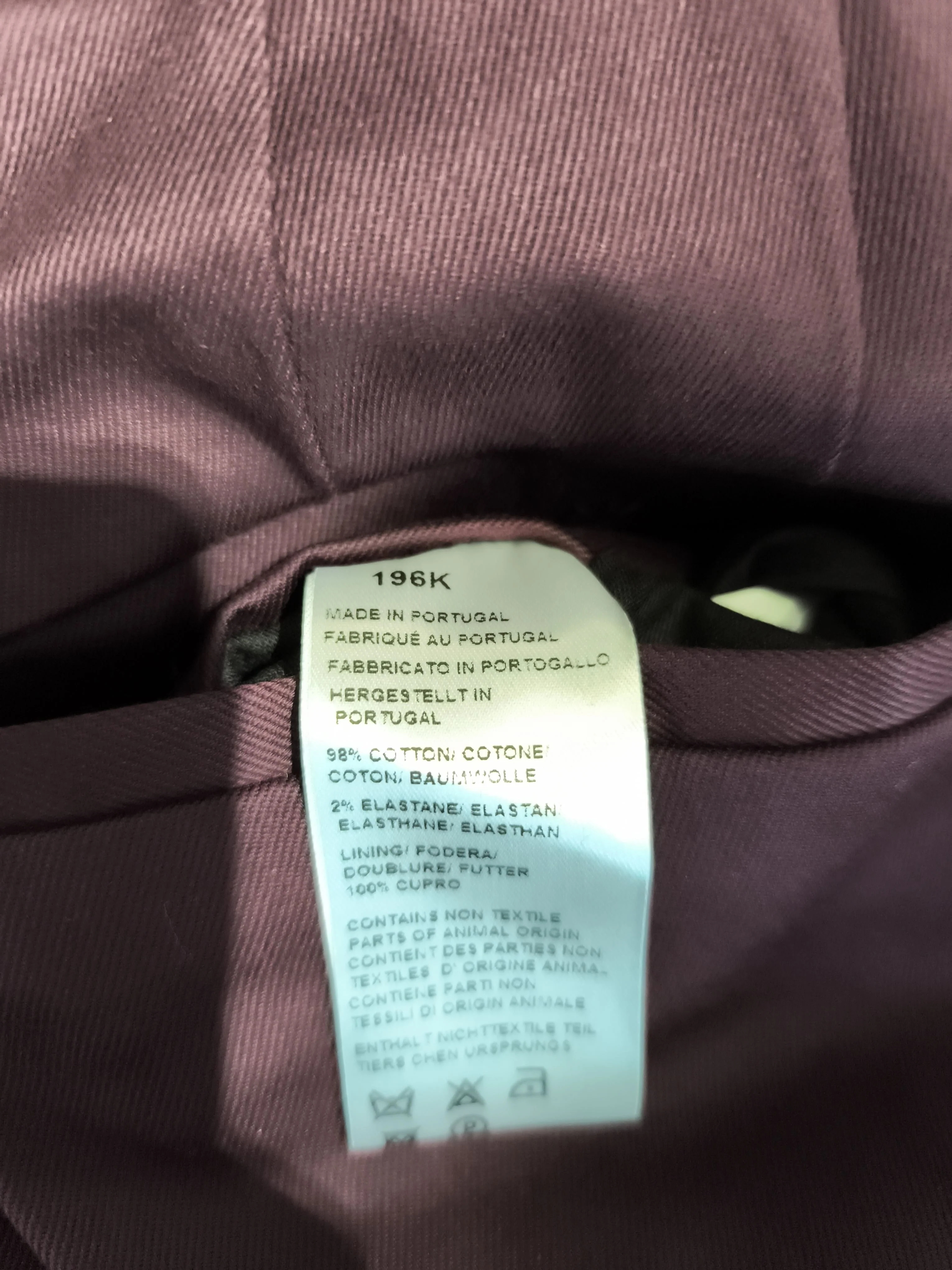 Paul Smith Men's Suit Trousers W 28 in Purple Cotton New with tags - Image 6