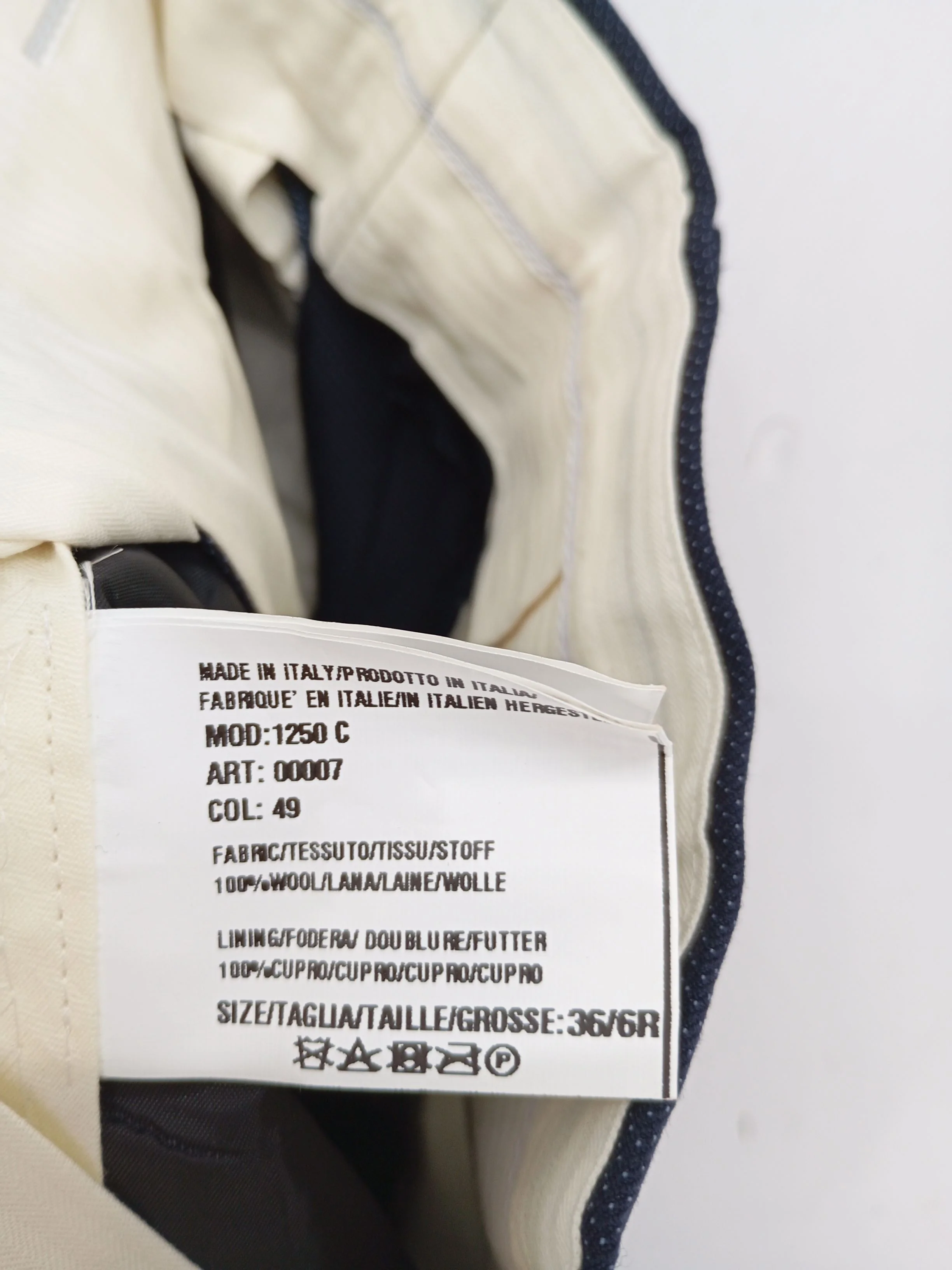 Paul Smith Men's Suit Trousers W 30 in Blue Wool New with tags - Image 6