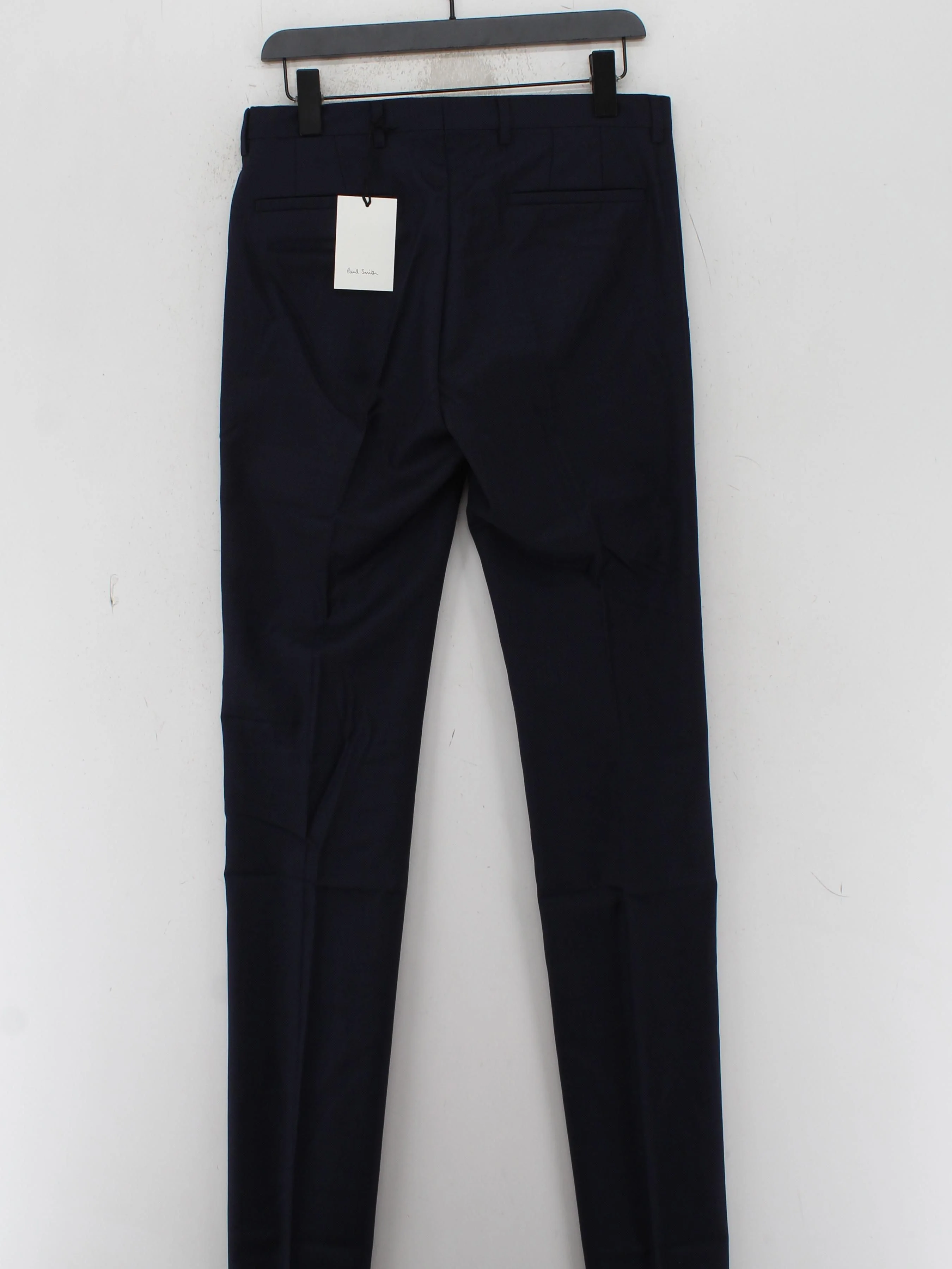 Paul Smith Men's Suit Trousers W 30 in Blue Wool New with tags - Image 2