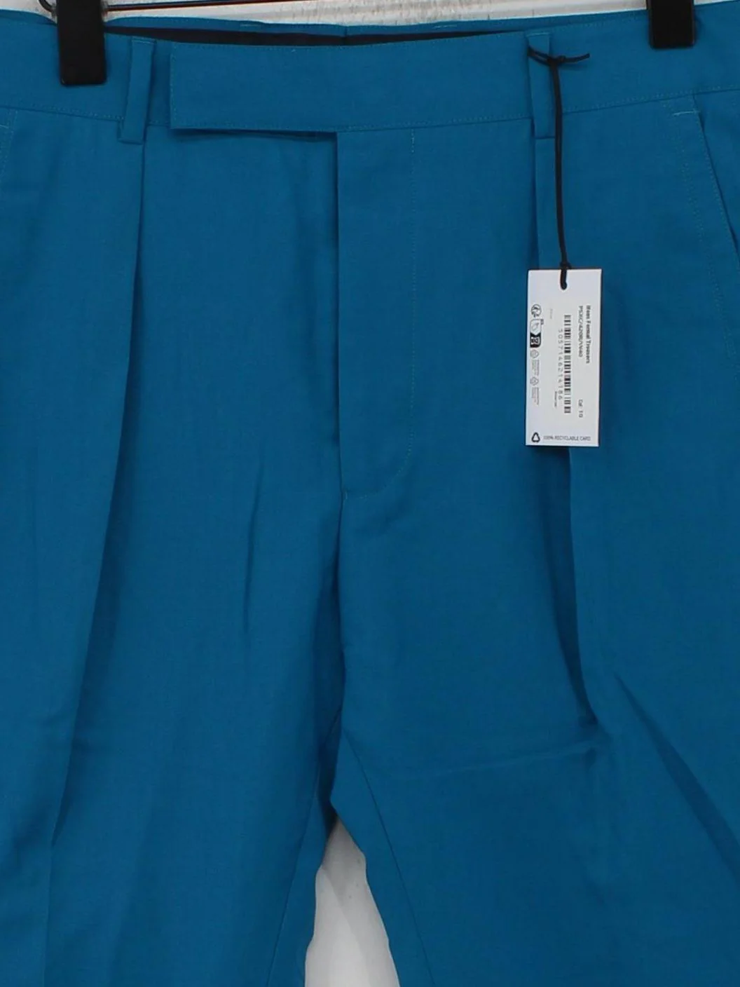 Paul Smith Men's Suit Trousers W 30 in Blue Wool New with tags - Image 3