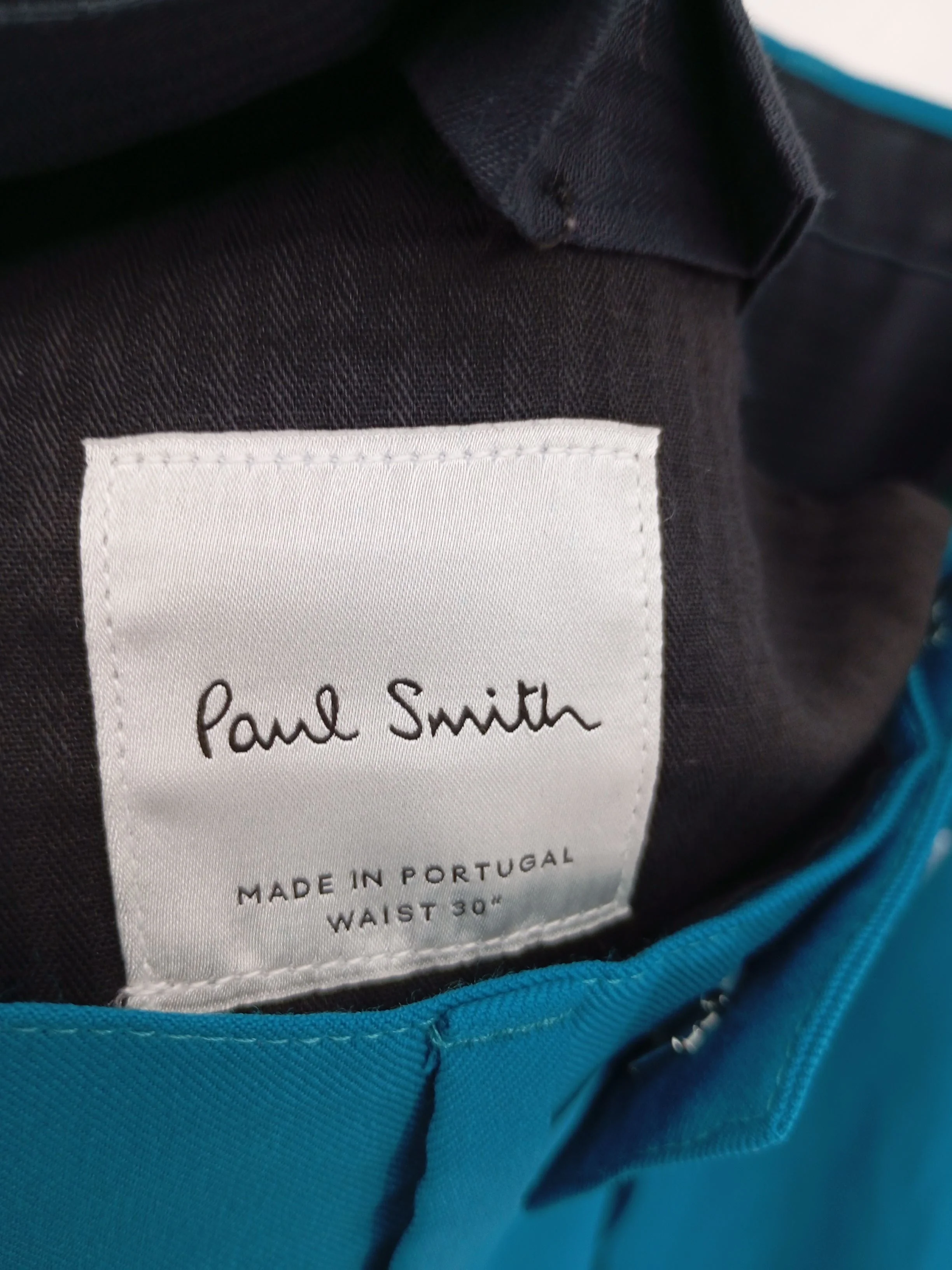 Paul Smith Men's Suit Trousers W 30 in Blue Wool New with tags - Image 5