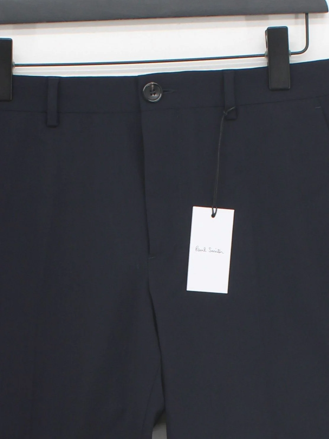 Paul Smith Men's Suit Trousers W 30 in Blue Wool New with tags - Image 3