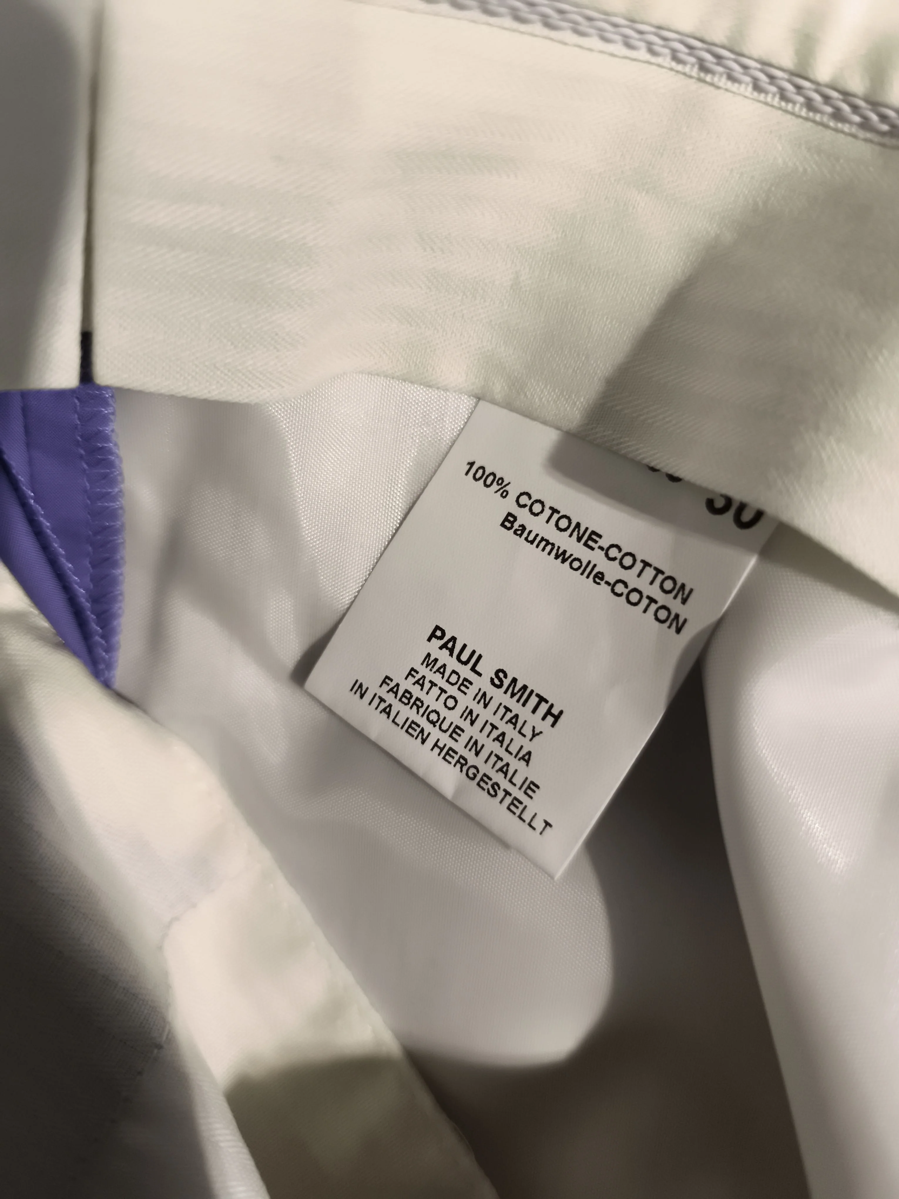 Paul Smith Men's Suit Trousers W 30 in Purple 100% Cotton New with tags - Image 6