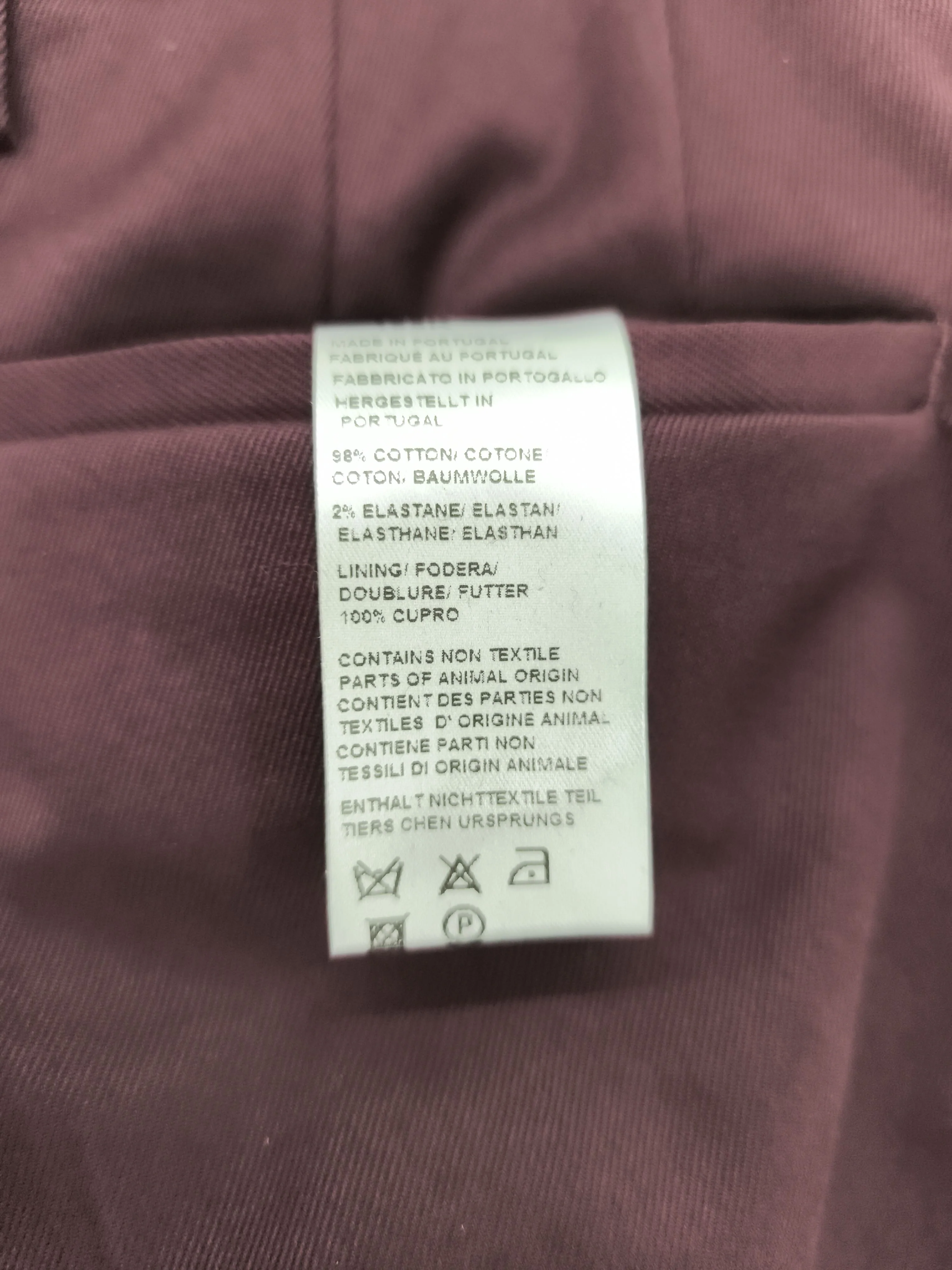 Paul Smith Men's Suit Trousers W 30 in Purple Cotton New with tags - Image 6