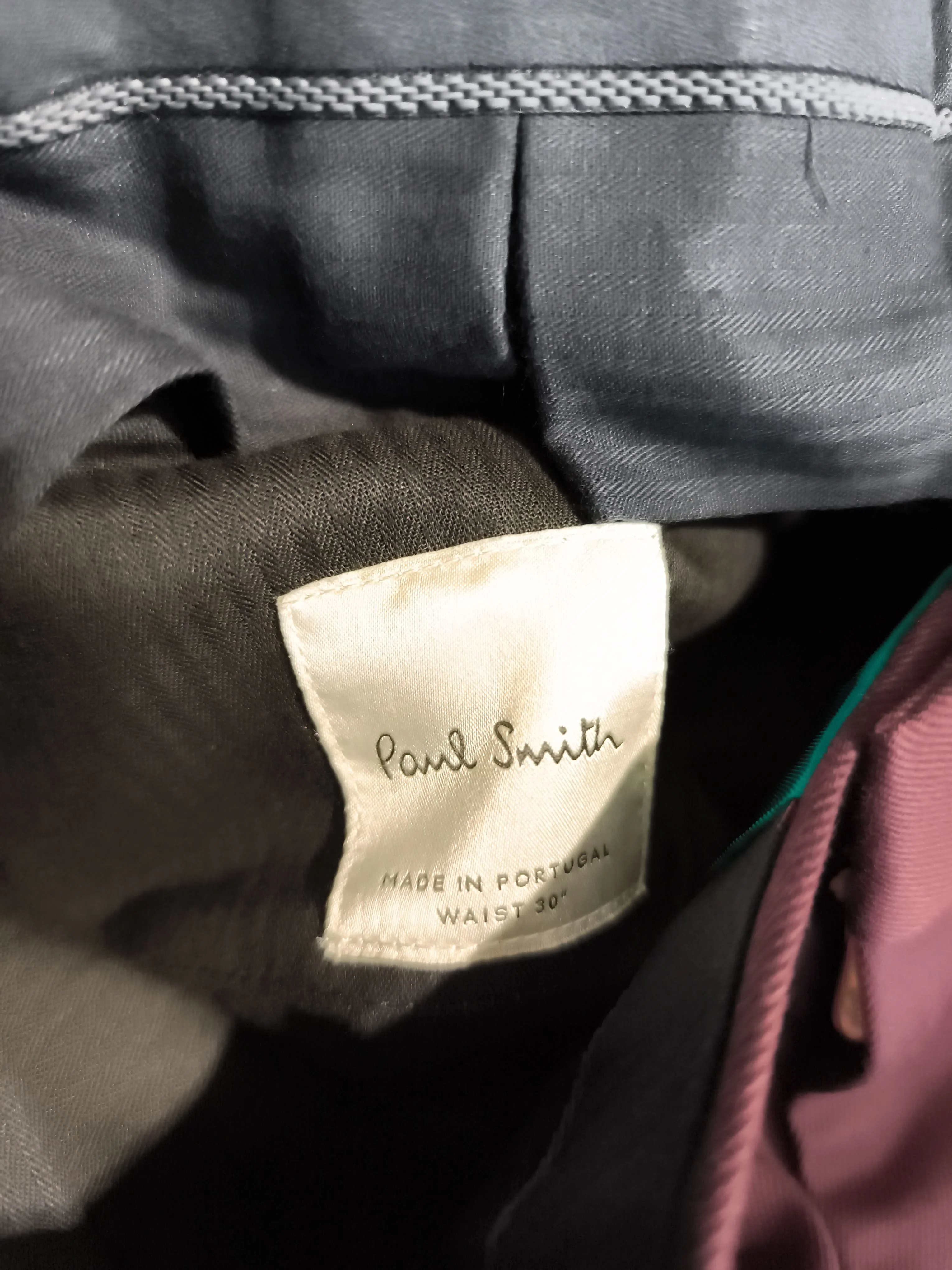 Paul Smith Men's Suit Trousers W 30 in Purple Cotton New with tags - Image 5