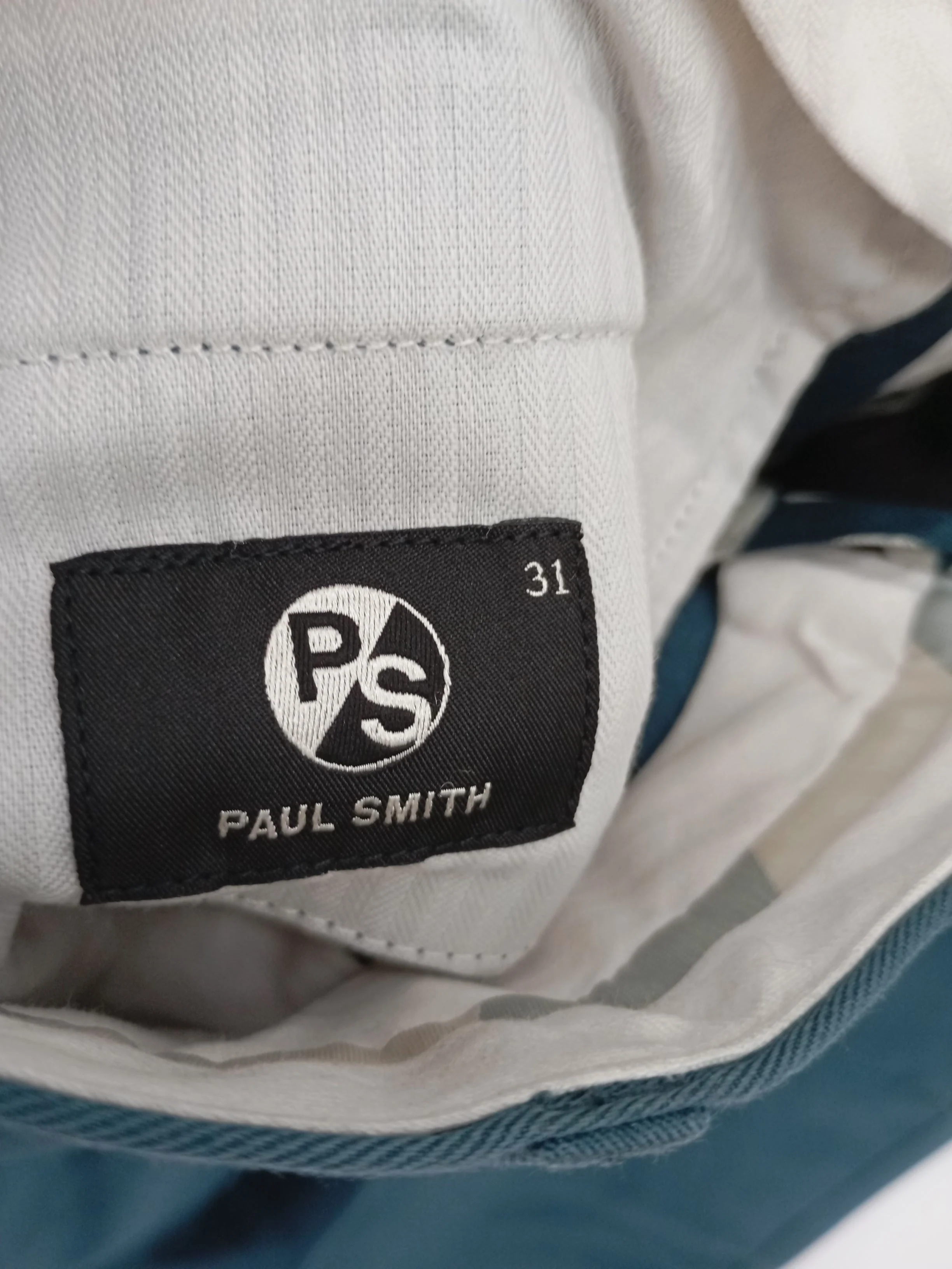 Paul Smith Men's Suit Trousers W 31 in Blue Cotton New with tags - Image 5