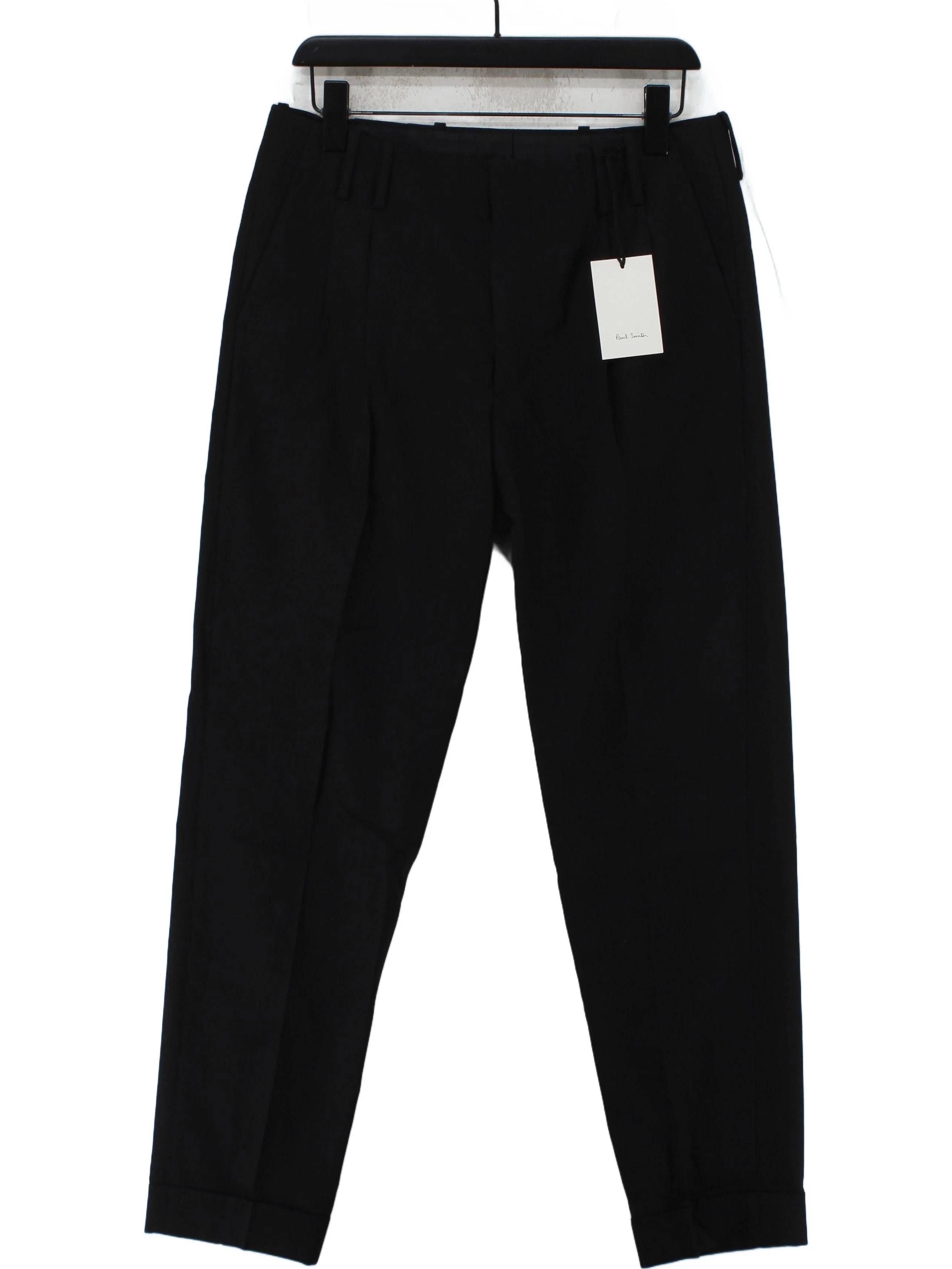 Paul Smith Men's Suit Trousers W 32 in Black Cotton New with tags