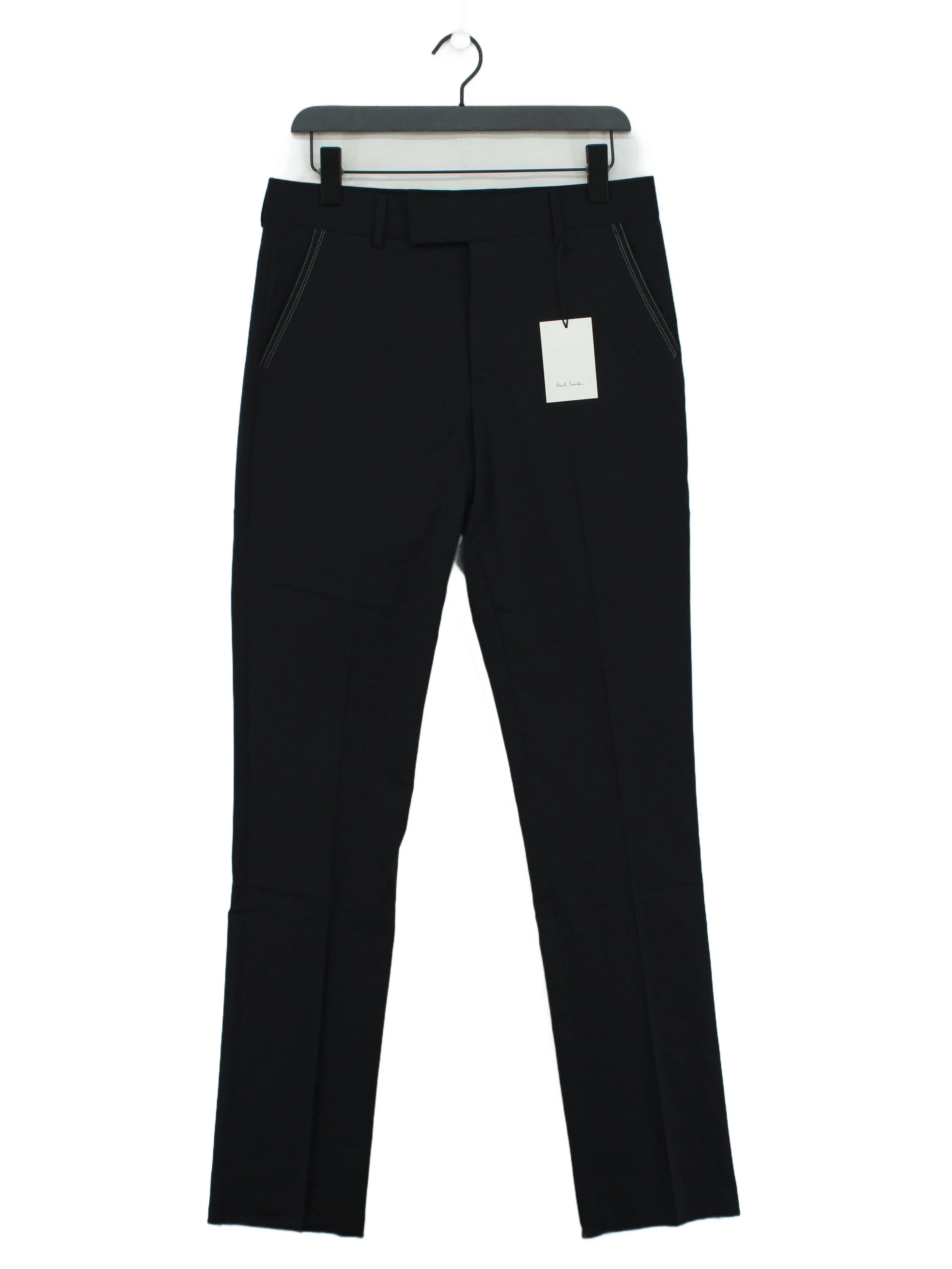 Paul Smith Men's Suit Trousers W 32 in Black Wool New with tags