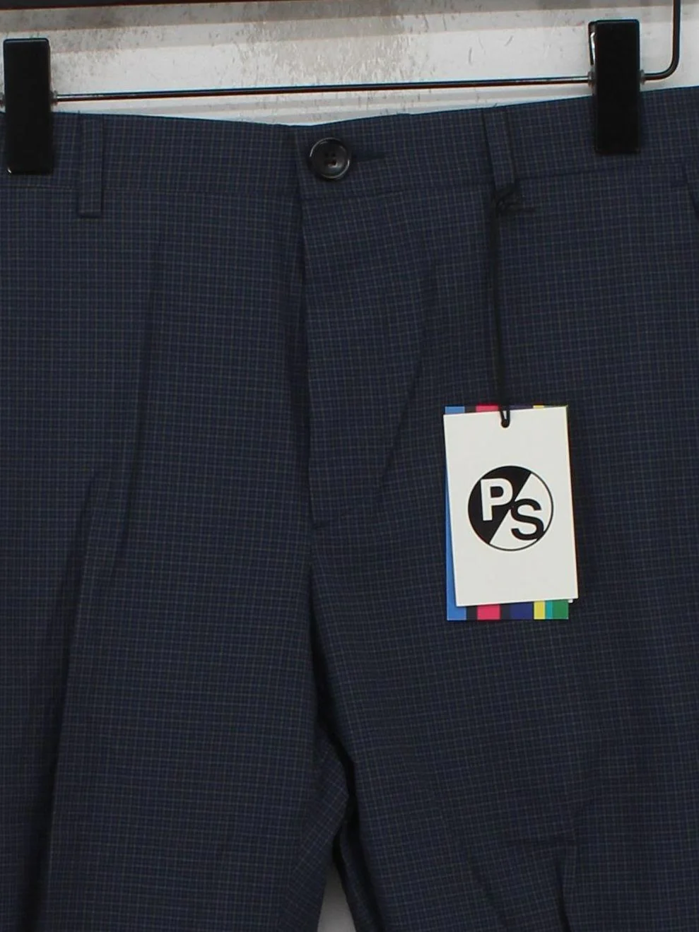 Paul Smith Men's Suit Trousers W 32 in Blue 100% Cotton New with tags - Image 3