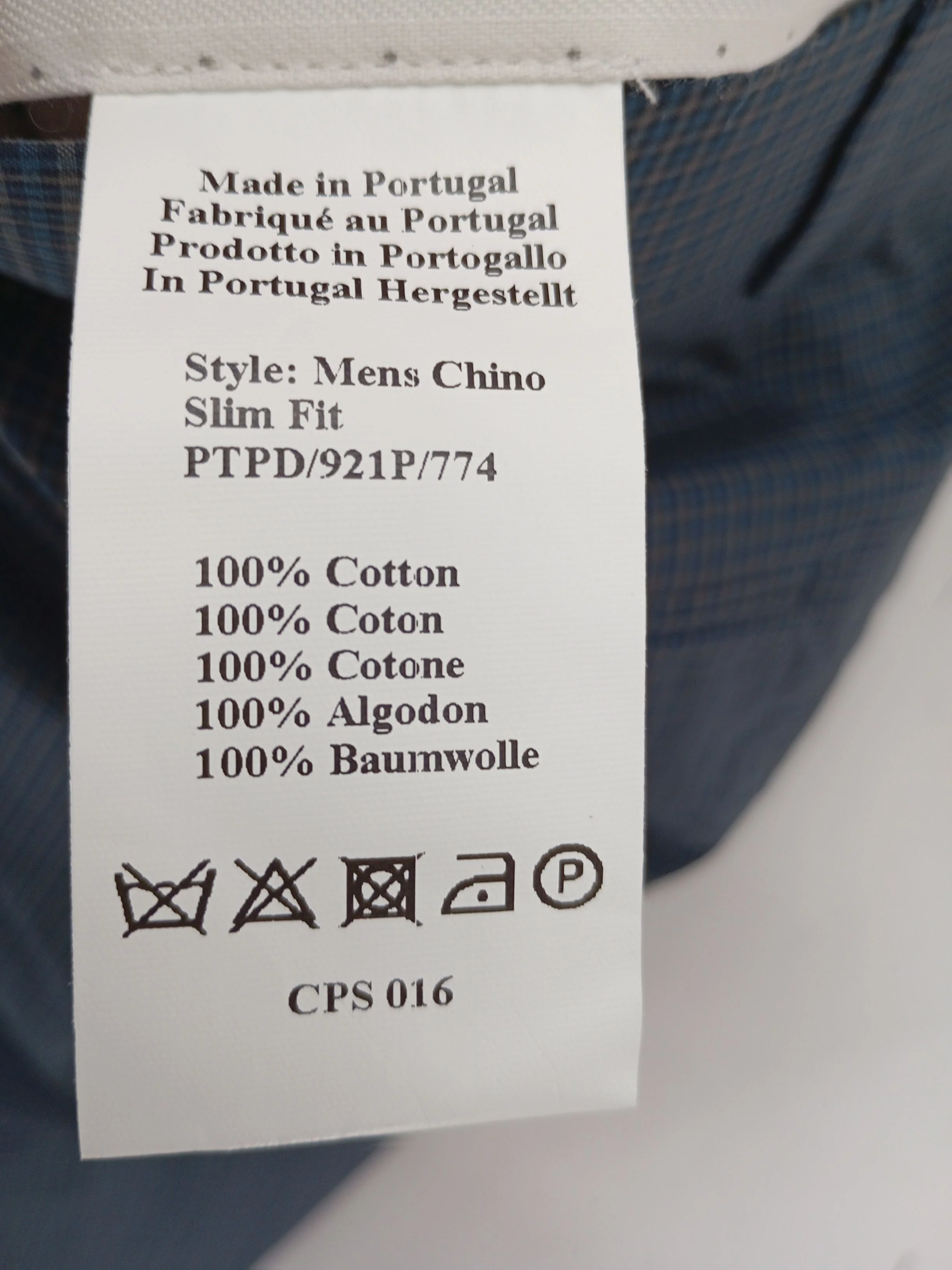 Paul Smith Men's Suit Trousers W 32 in Blue 100% Cotton New with tags - Image 6