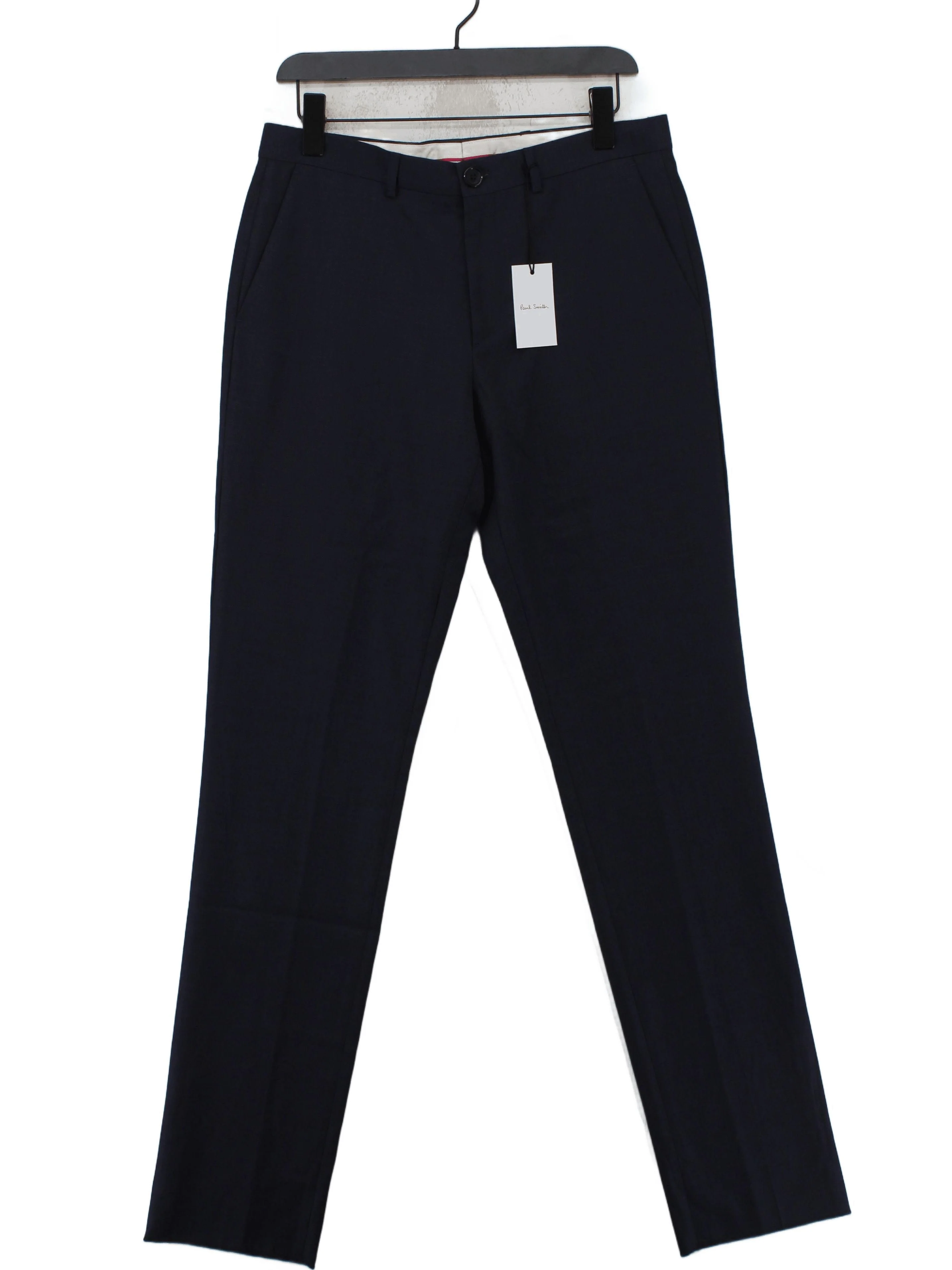 Paul Smith Men's Suit Trousers W 32 in Blue 100% Wool Dress Pants New with tags