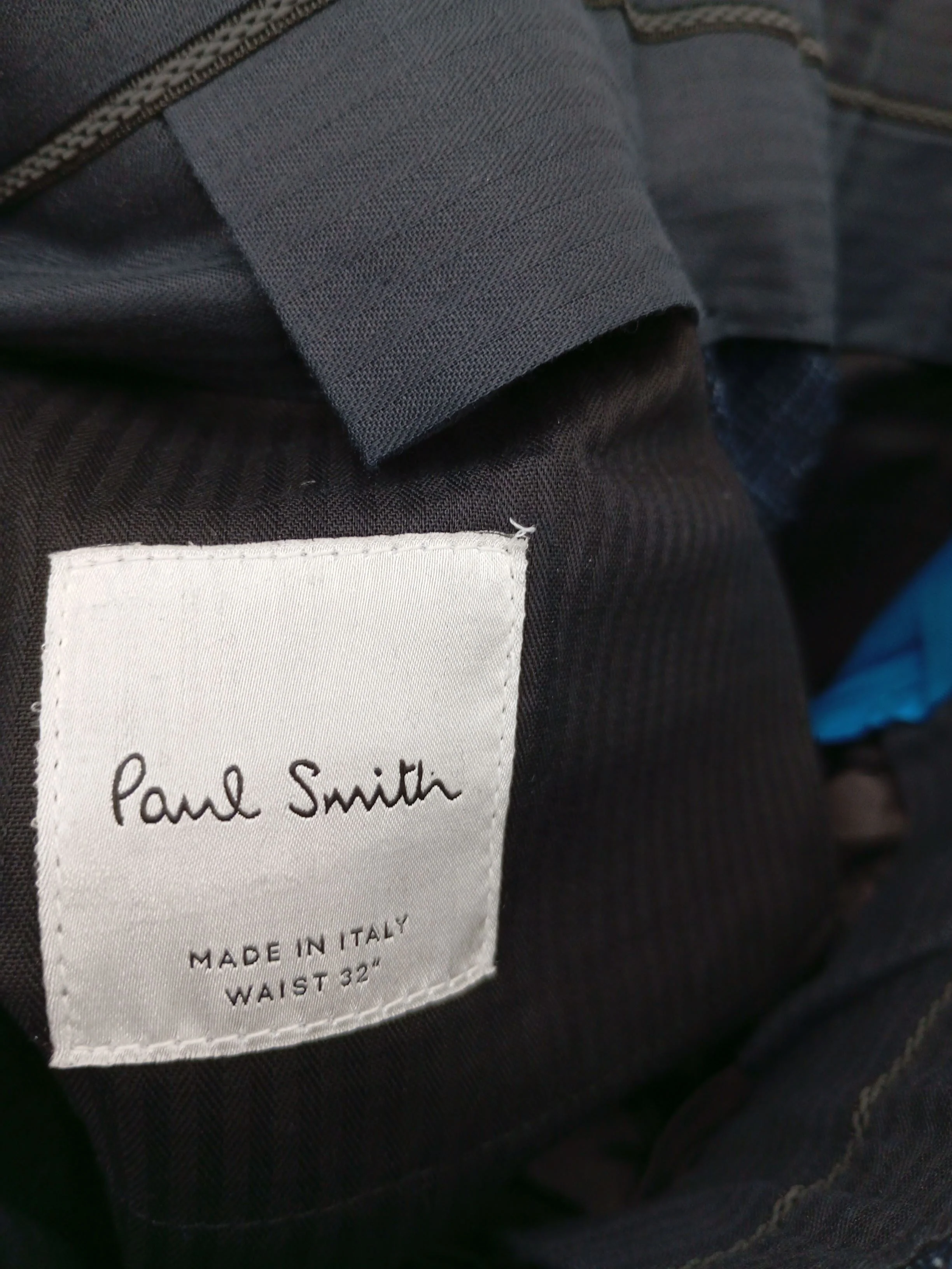 Paul Smith Men's Suit Trousers W 32 in Blue Cotton New with tags - Image 5