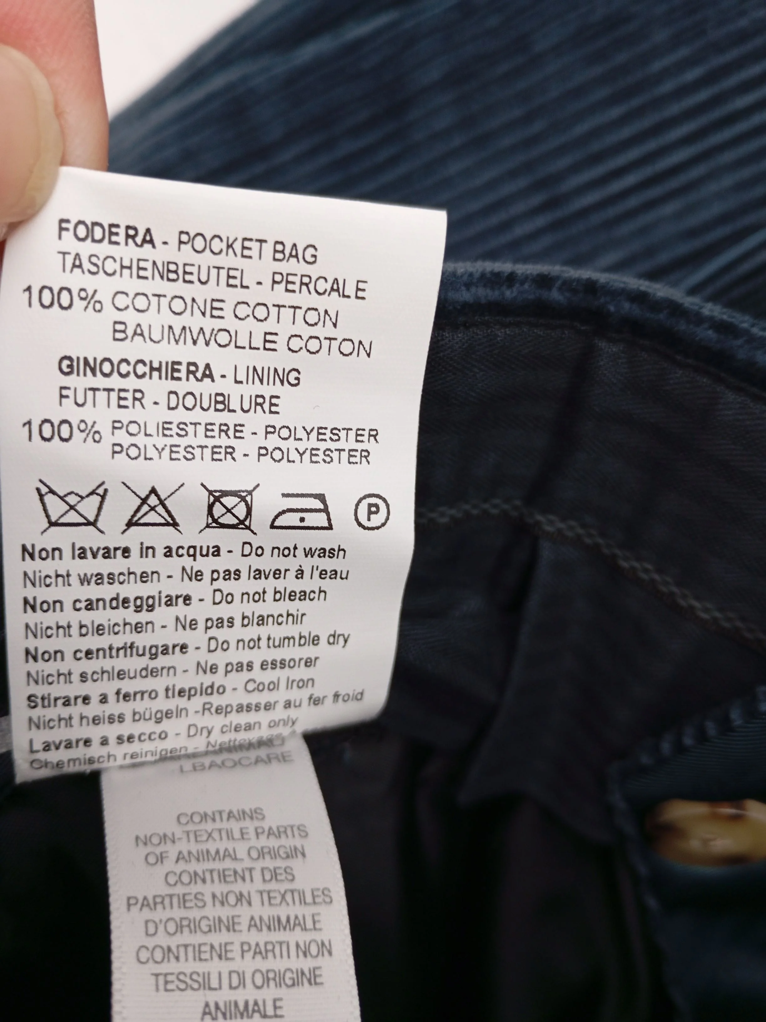 Paul Smith Men's Suit Trousers W 32 in Blue Cotton New with tags - Image 6