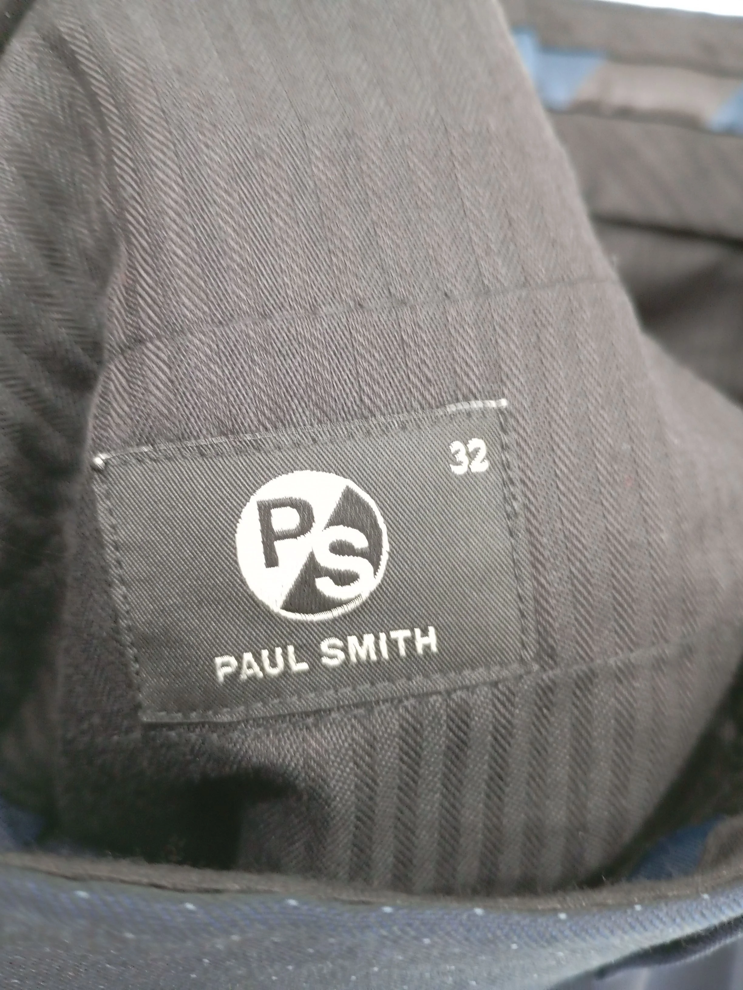 Paul Smith Men's Suit Trousers W 32 in Blue Wool - Image 7