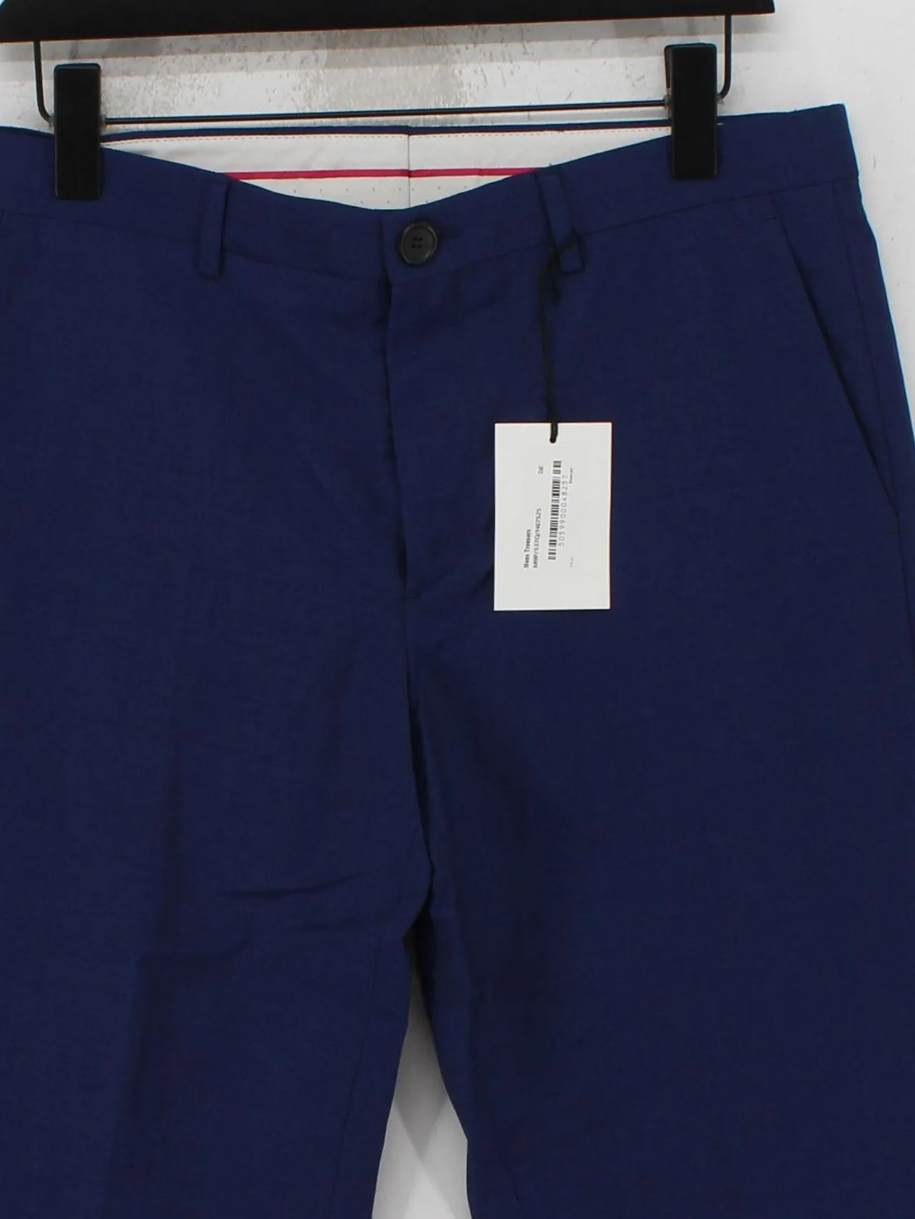 Paul Smith Men's Suit Trousers W 32 in Blue Wool New with tags - Image 3