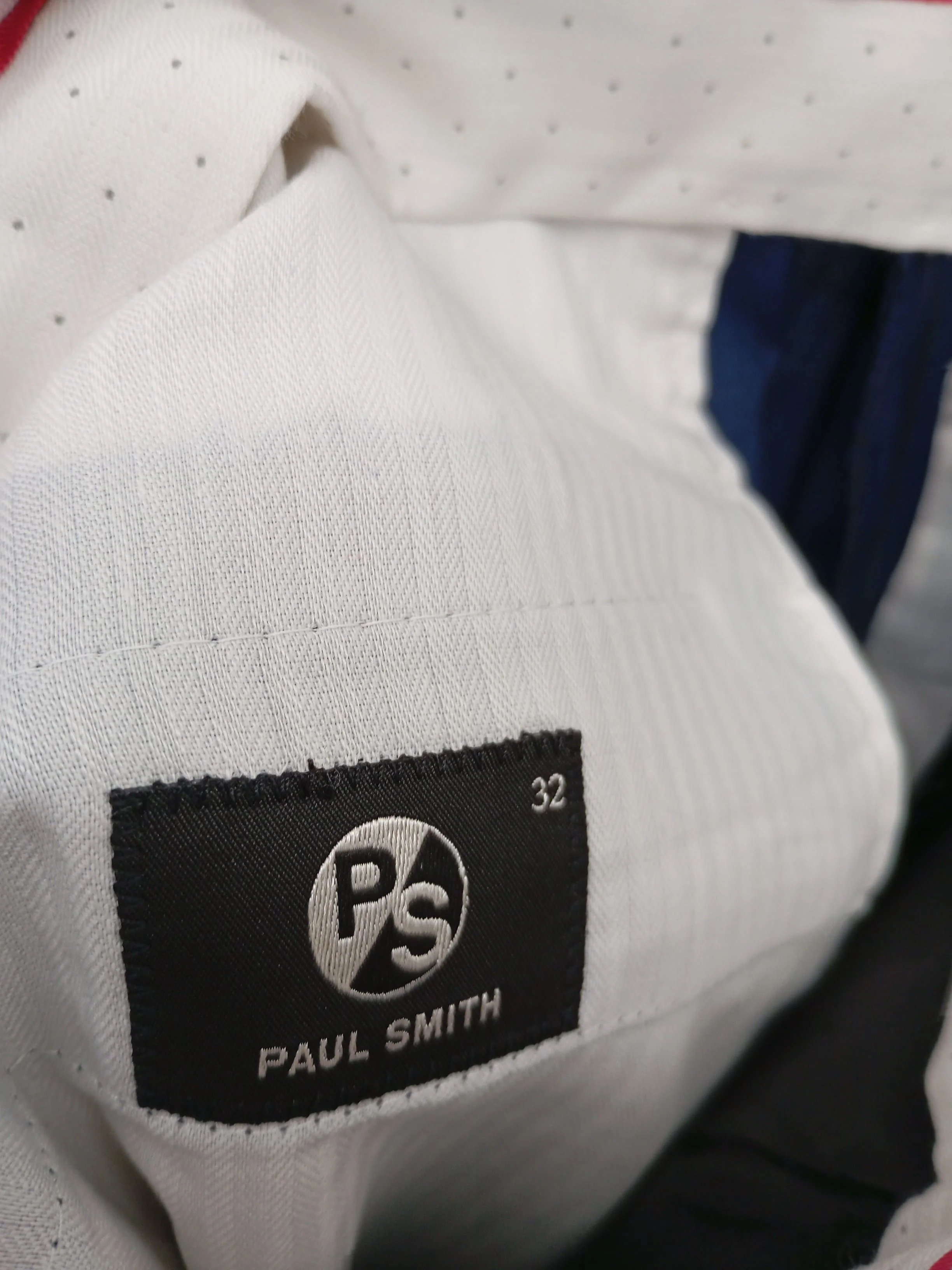 Paul Smith Men's Suit Trousers W 32 in Blue Wool New with tags - Image 5
