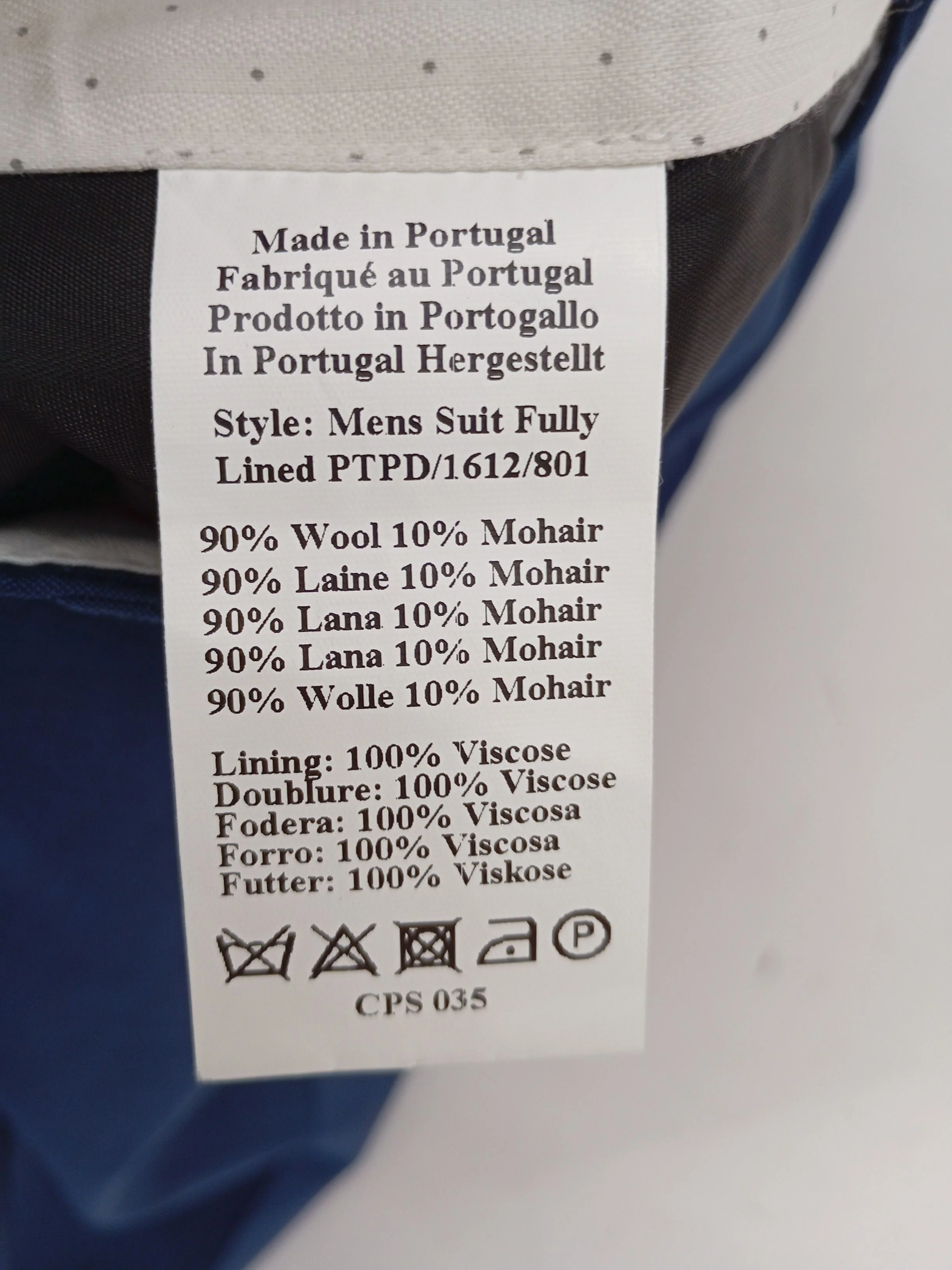 Paul Smith Men's Suit Trousers W 32 in Blue Wool New with tags - Image 6