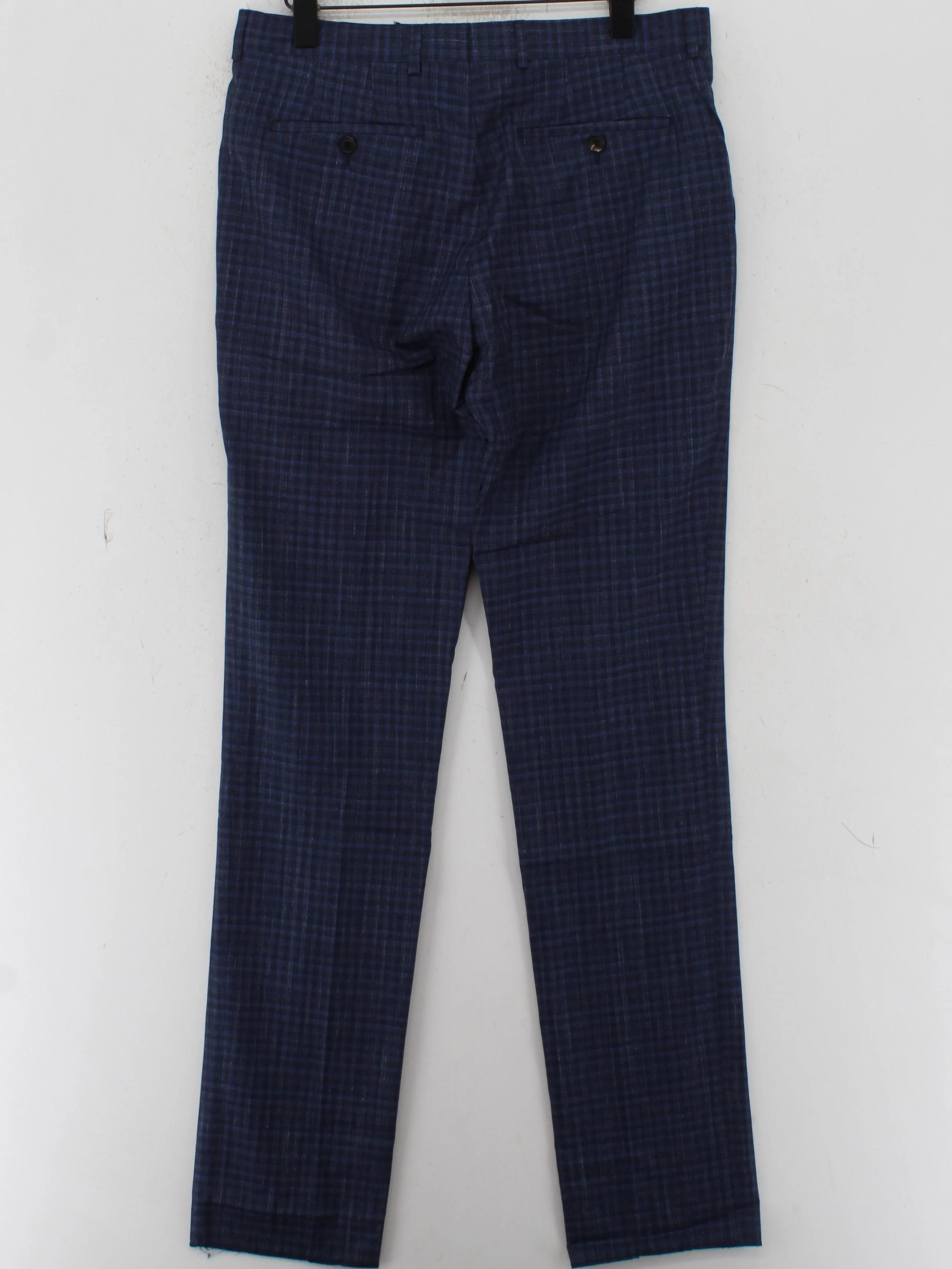 Paul Smith Men's Suit Trousers W 32 in Blue Wool New with tags - Image 2