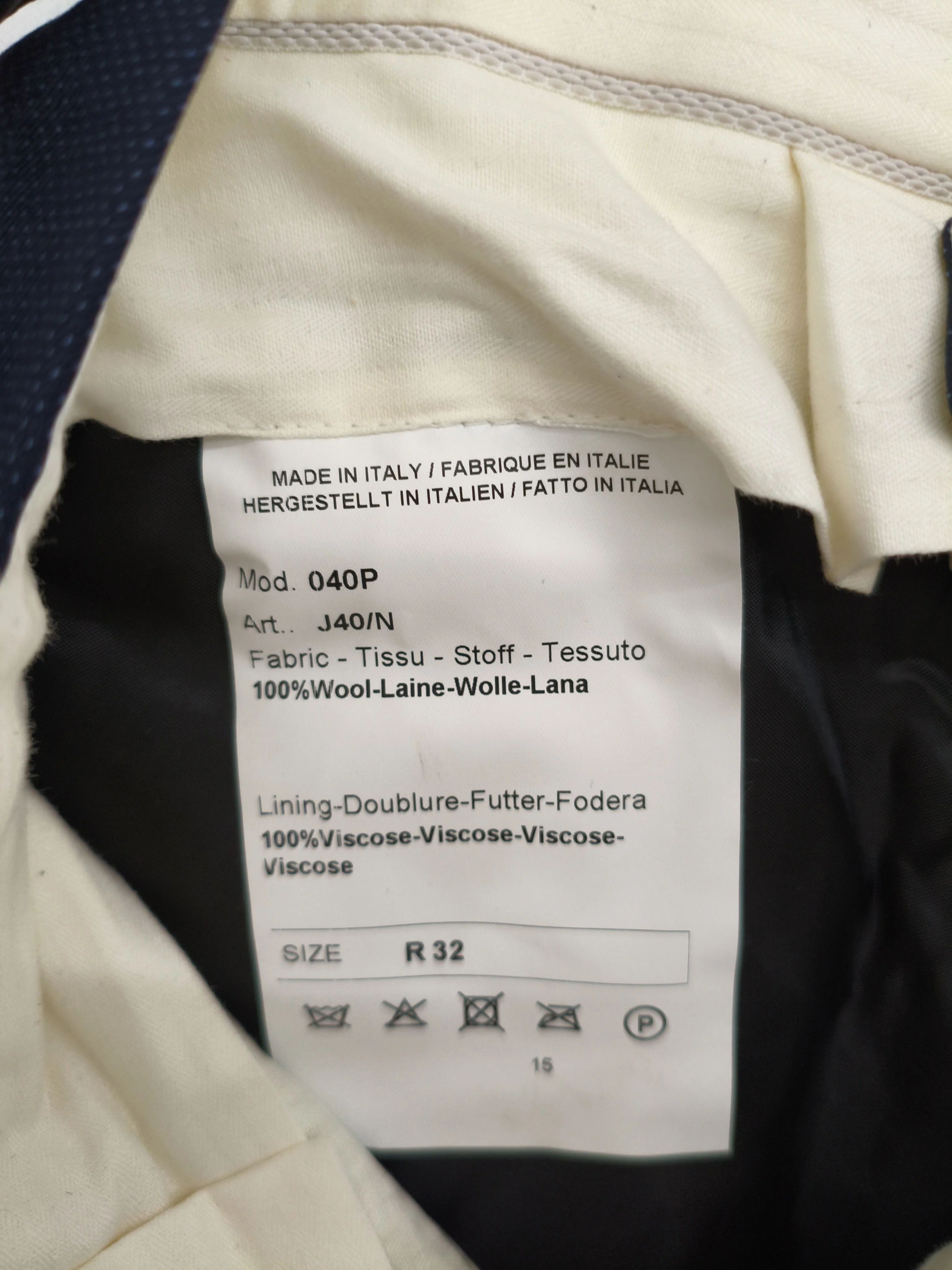 Paul Smith Men's Suit Trousers W 32 in Blue Wool New with tags - Image 6