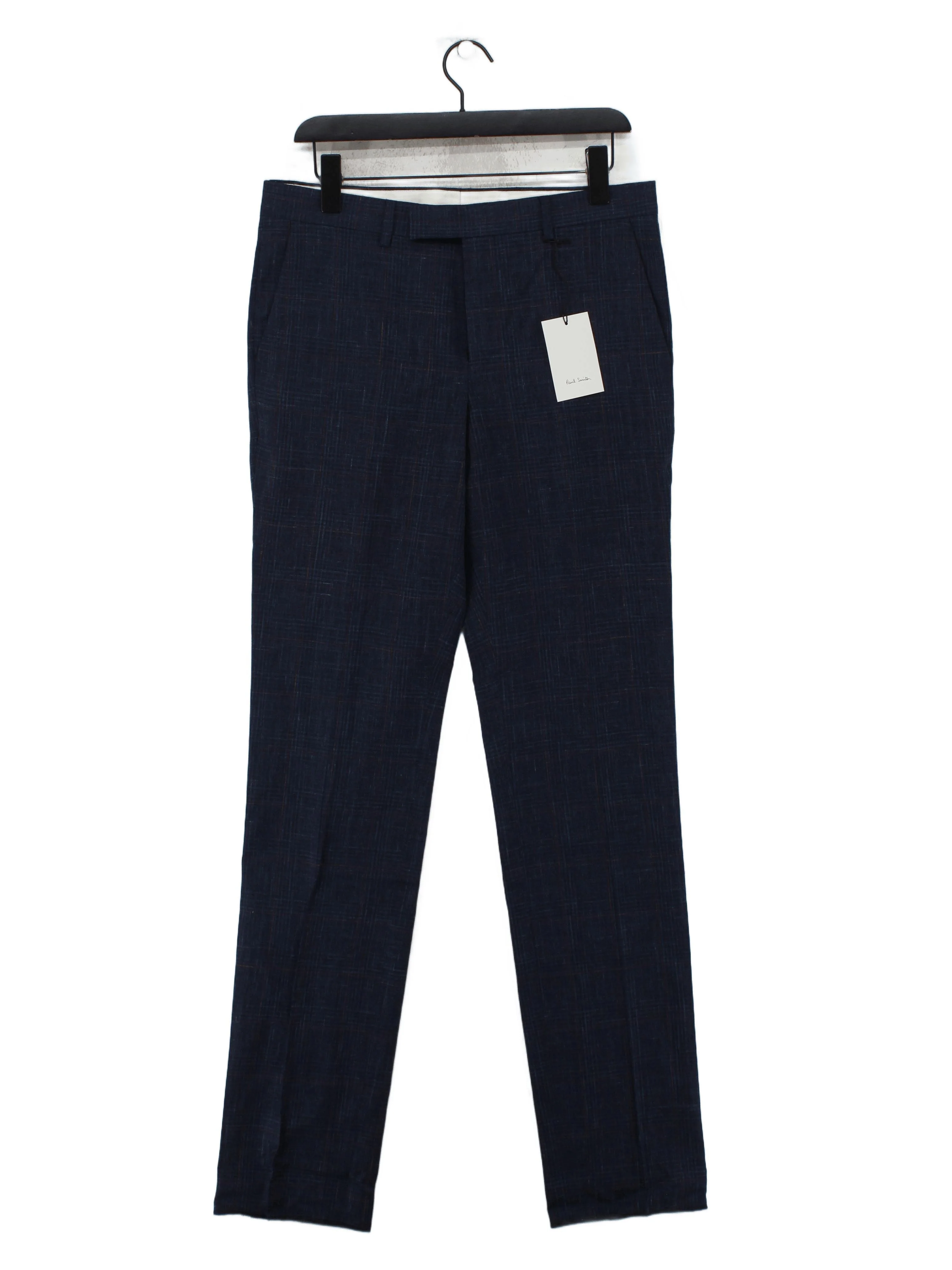 Paul Smith Men's Suit Trousers W 32 in Blue Wool New with tags