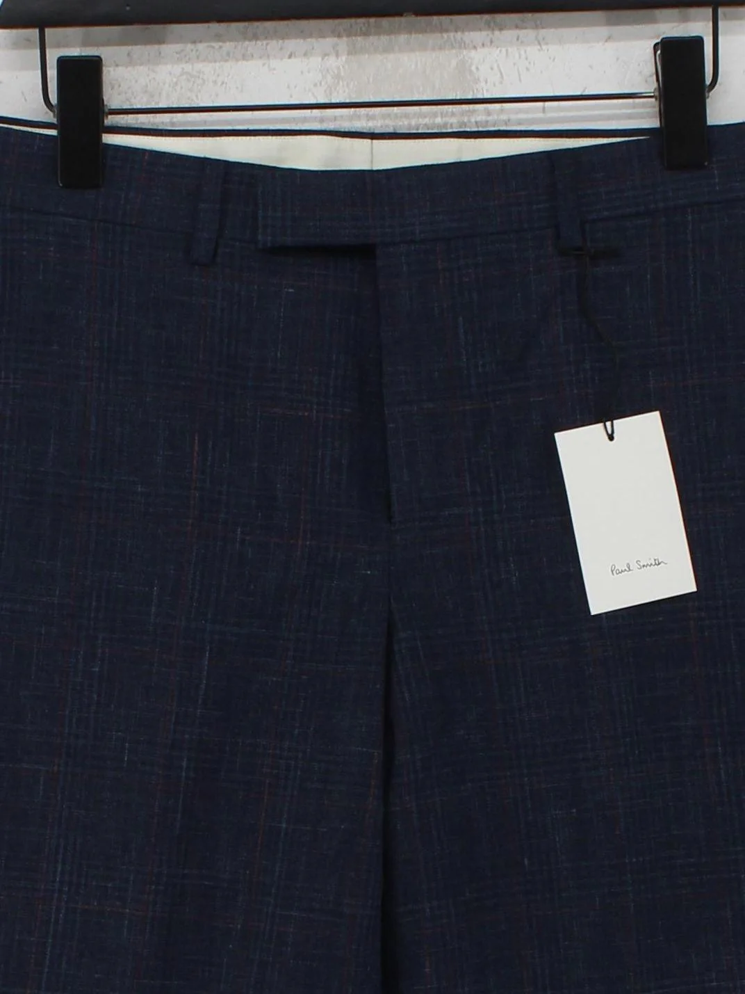 Paul Smith Men's Suit Trousers W 32 in Blue Wool New with tags - Image 3
