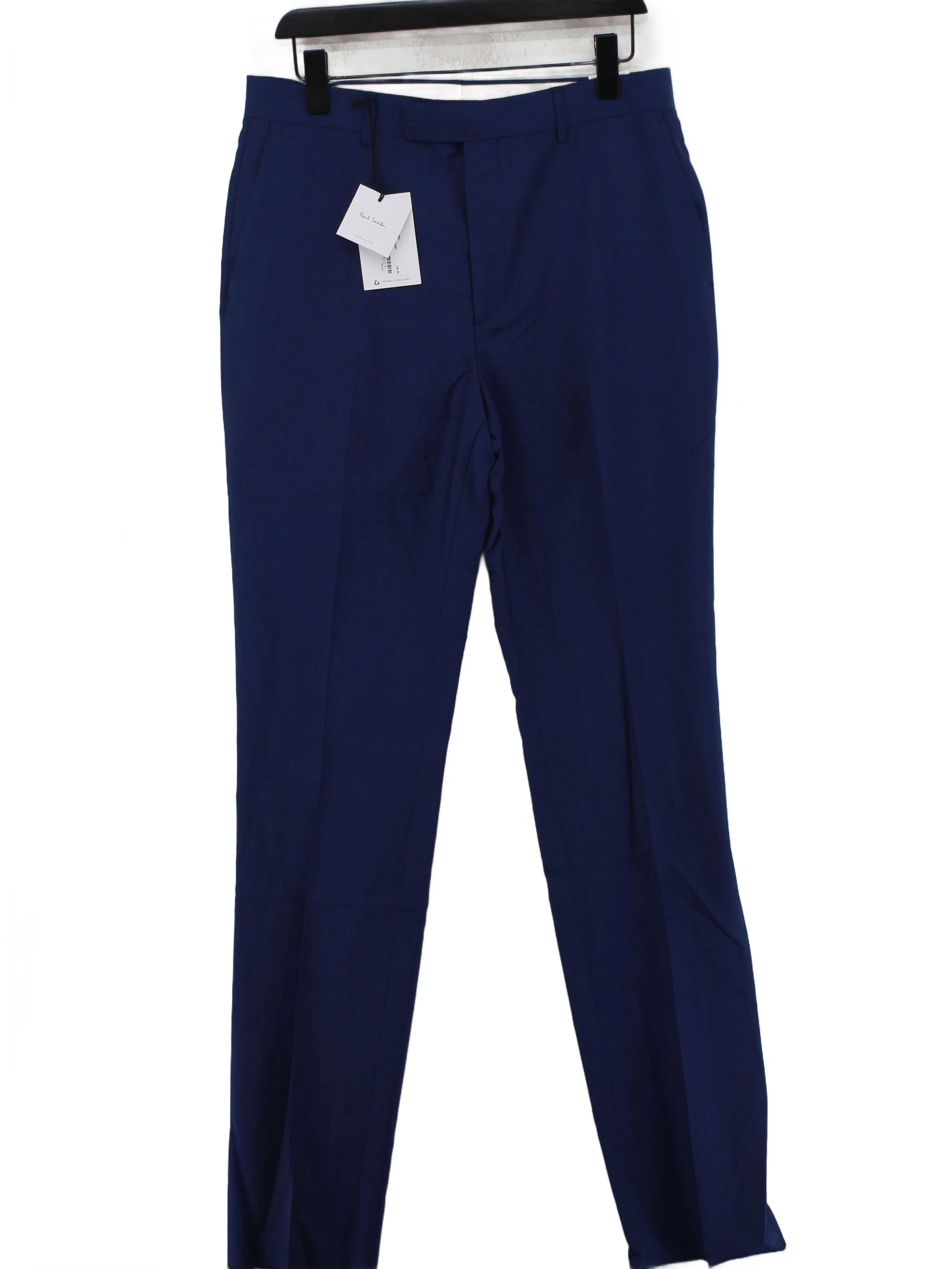 Paul Smith Men's Suit Trousers W 32 in Blue Wool New with tags